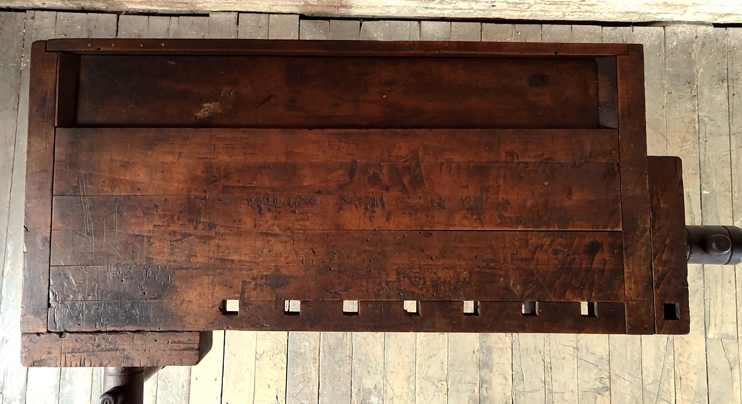 Steel Vintage Industrial Carpenter’s Workbench
