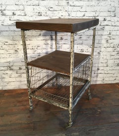 Vintage Industrial Cart With Shelves, 1960s
