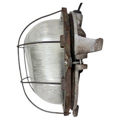 Vintage Industrial Cast Iron Wall Light, 1960s