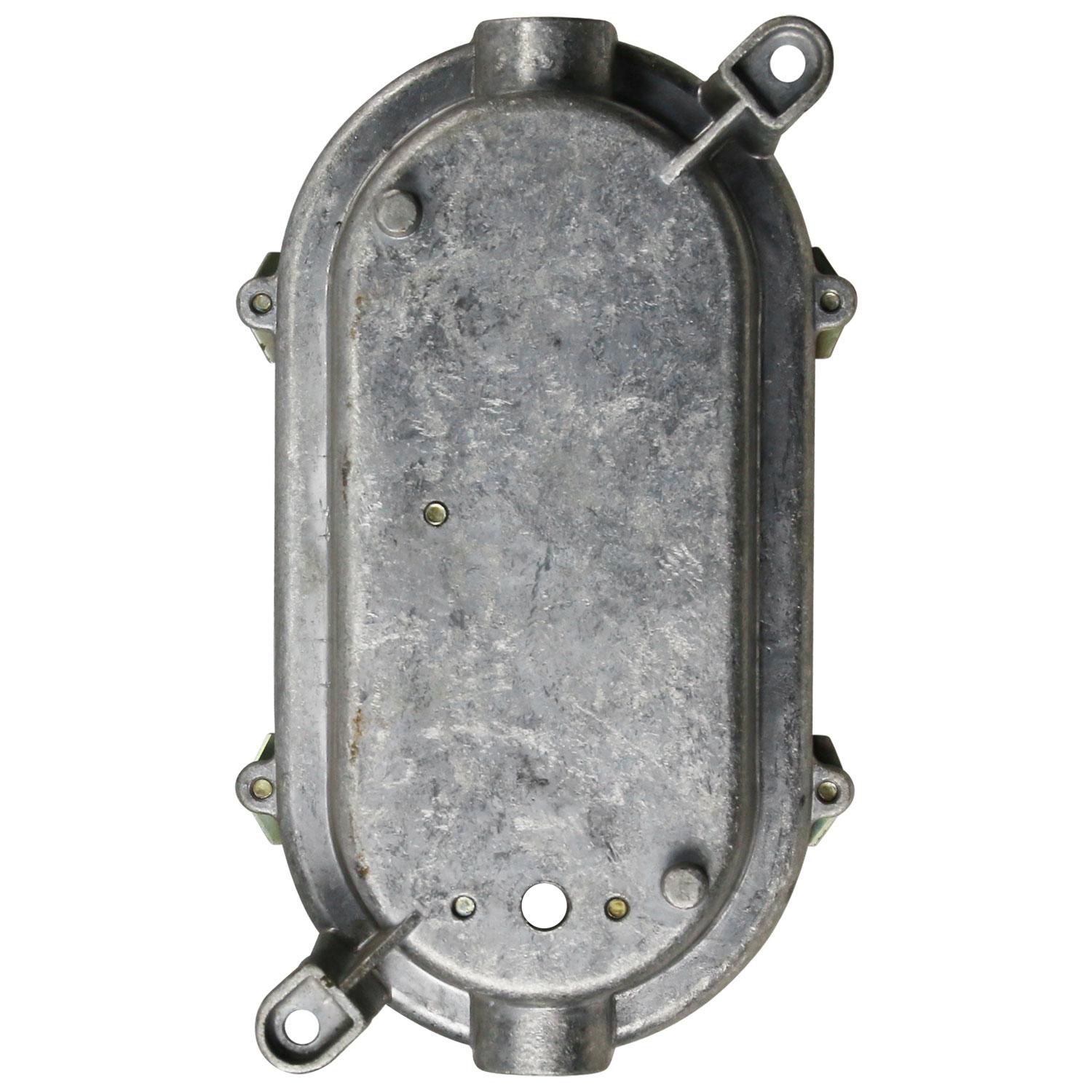 20th Century Vintage Industrial Cast Metal Frosted Glass Sconces Wall Lights For Sale