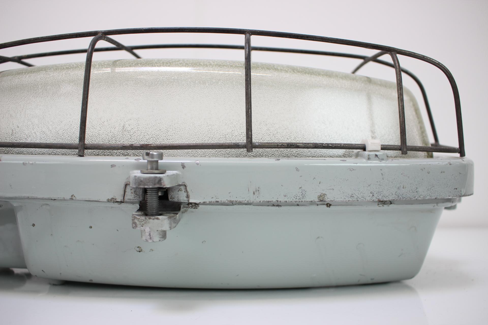 Vintage Industrial Ceiling Lamp Typ 511 32 01, Czechoslovakia, 1960's For Sale 5