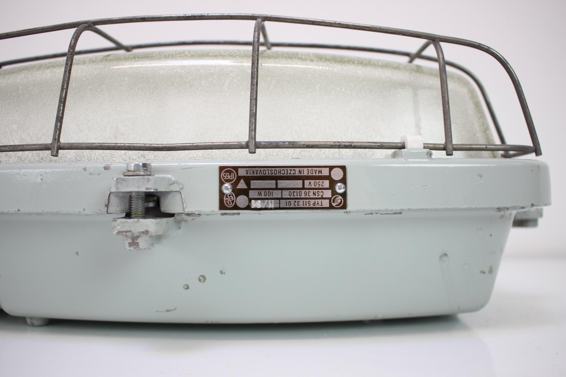 Vintage Industrial Ceiling Lamp Typ 511 32 01, Czechoslovakia, 1960's For Sale 5