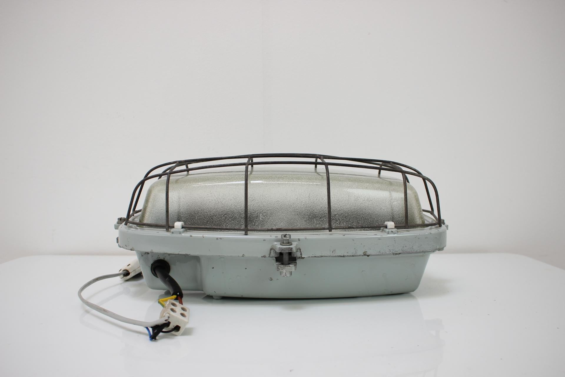 Vintage Industrial Ceiling Lamp Typ 511 32 01, Czechoslovakia, 1960's For Sale 6