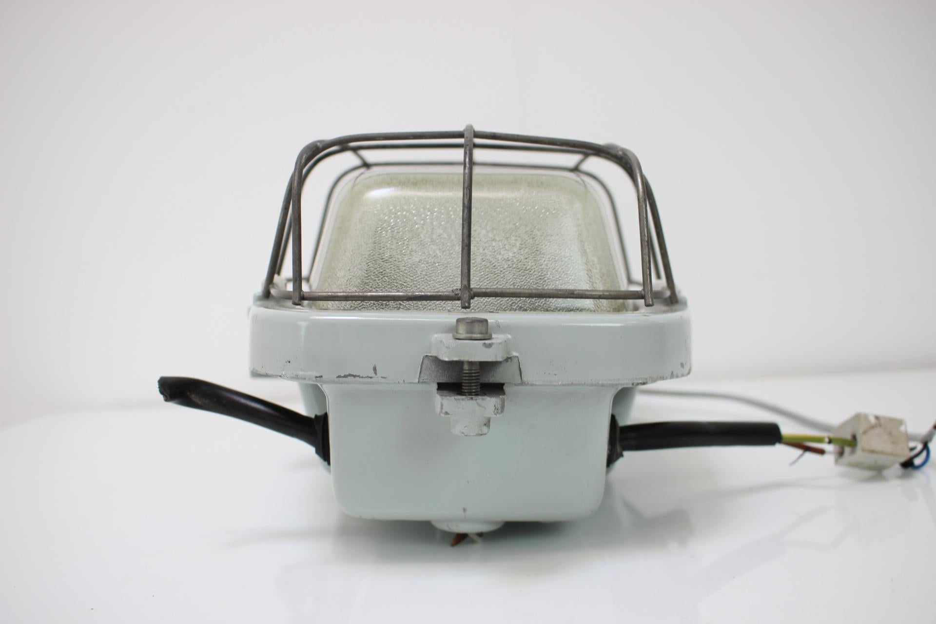 Vintage Industrial Ceiling Lamp Typ 511 32 01, Czechoslovakia, 1960's For Sale 9