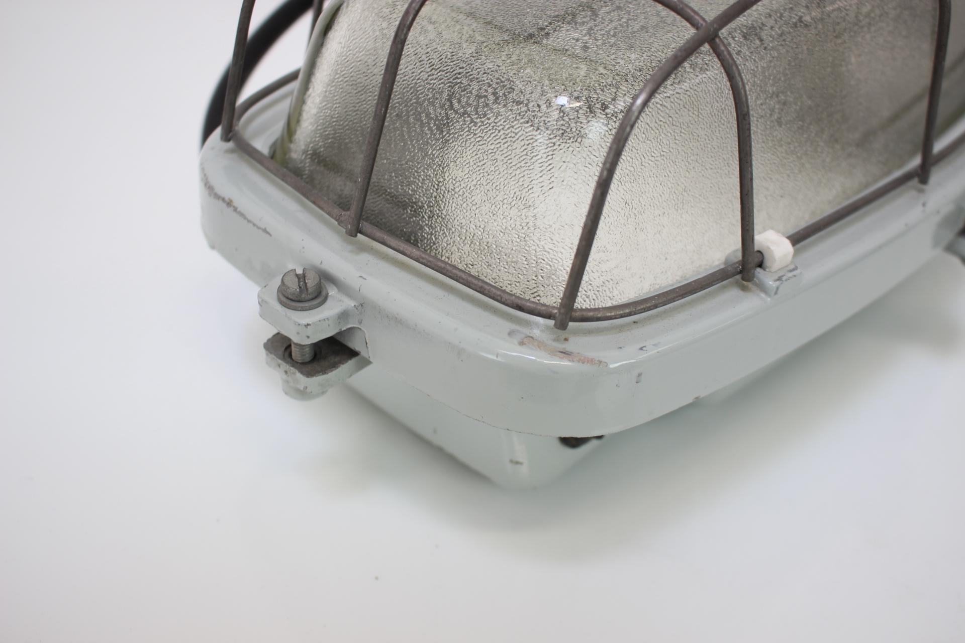 Late 20th Century Vintage Industrial Ceiling Lamp Typ 511 32 01, Czechoslovakia, 1960's For Sale