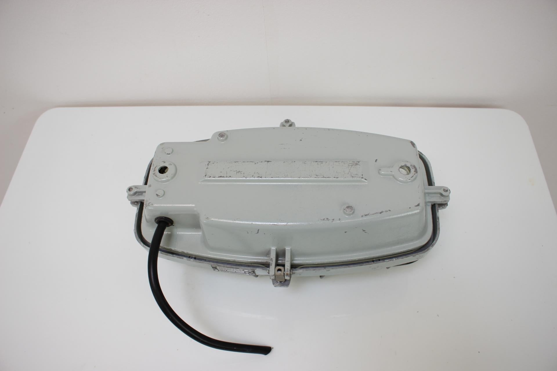 Metal Vintage Industrial Ceiling Lamp Typ 511 32 01, Czechoslovakia, 1960's For Sale