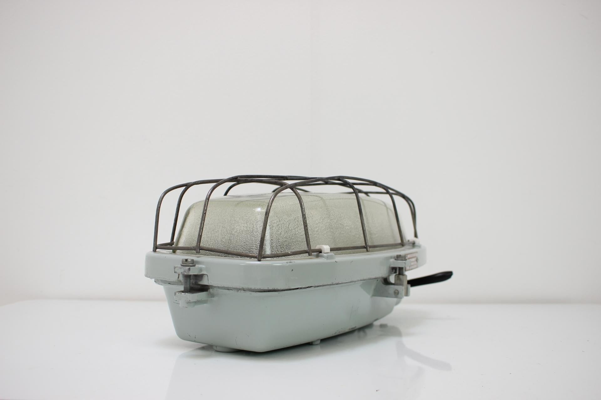 Vintage Industrial Ceiling Lamp Typ 511 32 01, Czechoslovakia, 1960's For Sale 1