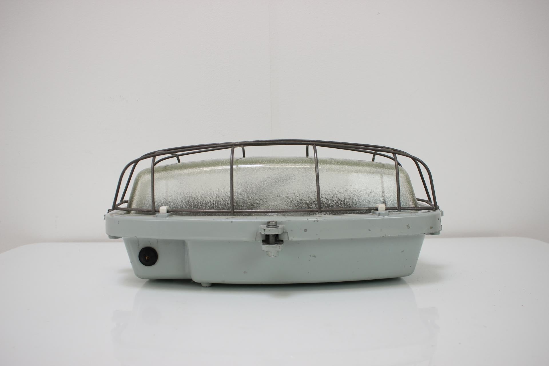 Vintage Industrial Ceiling Lamp Typ 511 32 01, Czechoslovakia, 1960's For Sale 1
