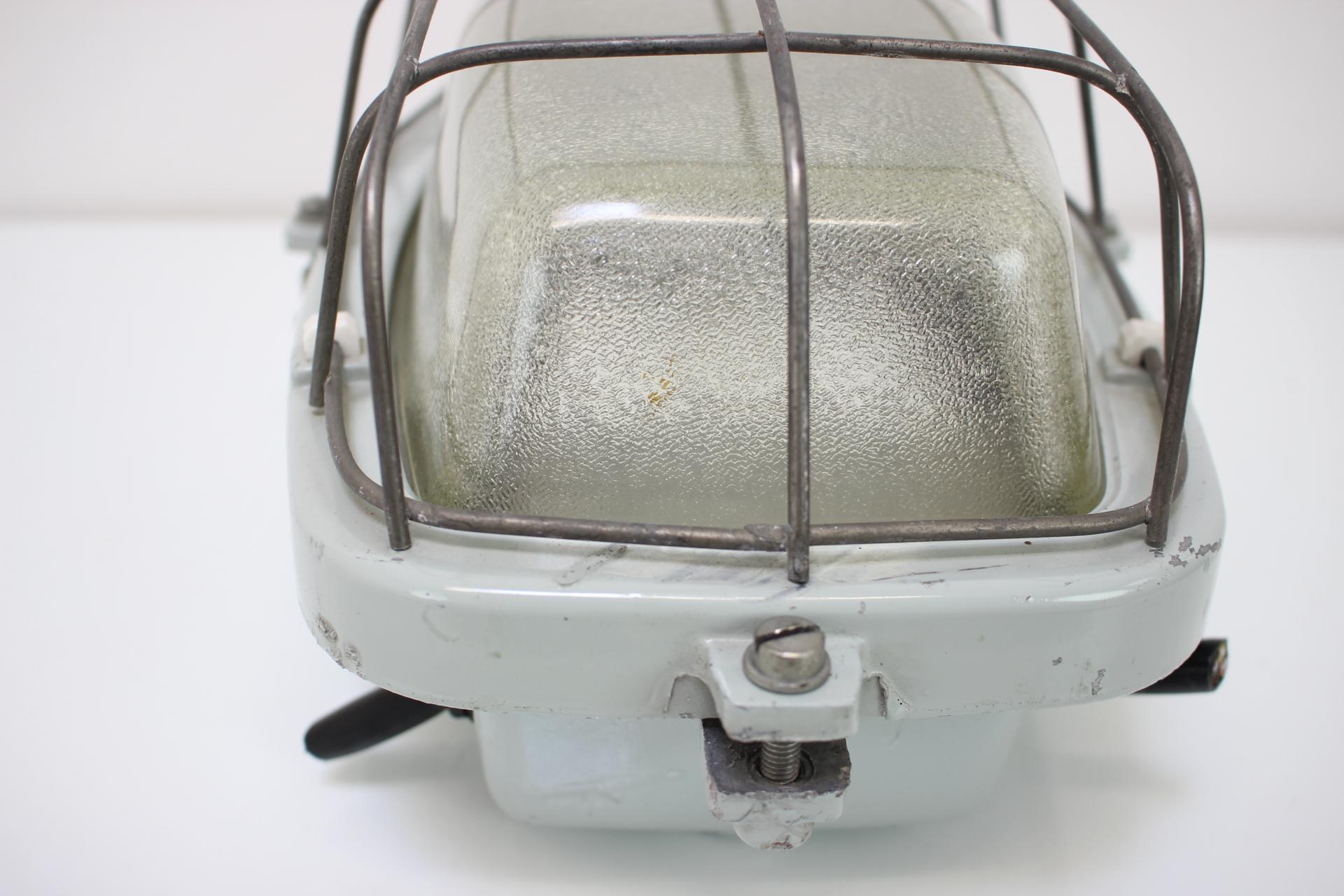 Vintage Industrial Ceiling Lamp Typ 511 32 01, Czechoslovakia, 1960's For Sale 1