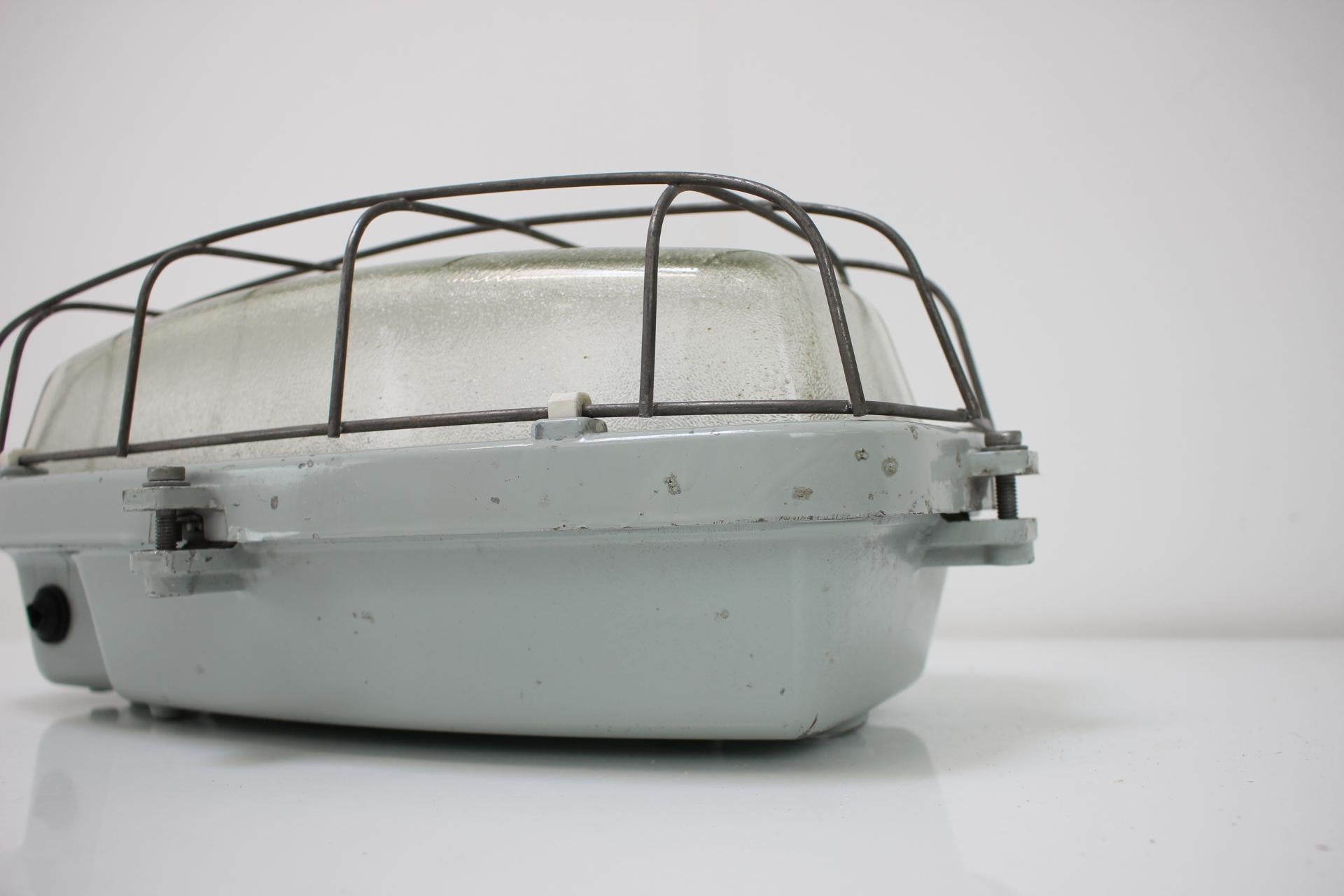 Vintage Industrial Ceiling Lamp Typ 511 32 01, Czechoslovakia, 1960's For Sale 2