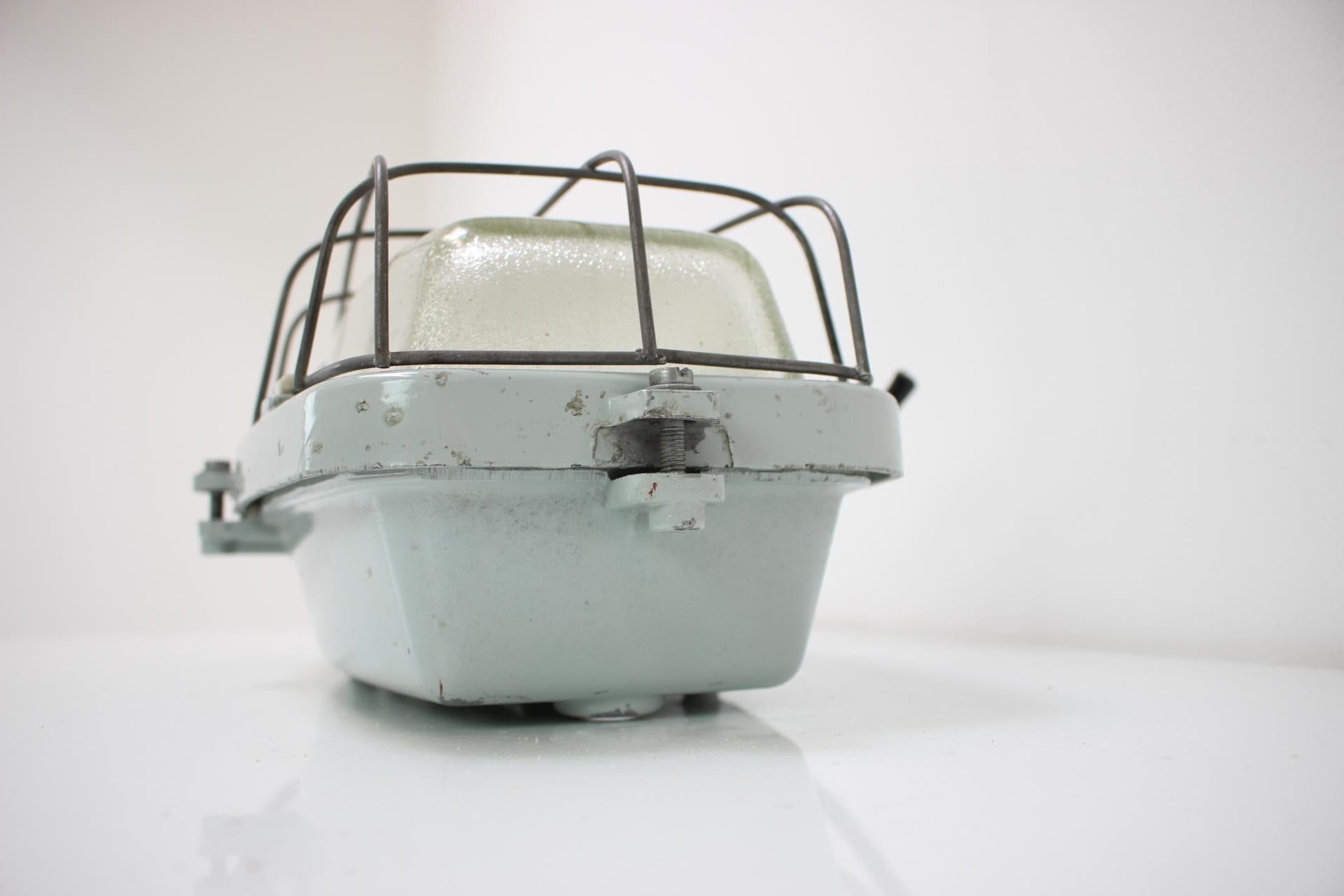 Vintage Industrial Ceiling Lamp Typ 511 32 01, Czechoslovakia, 1960's For Sale 3