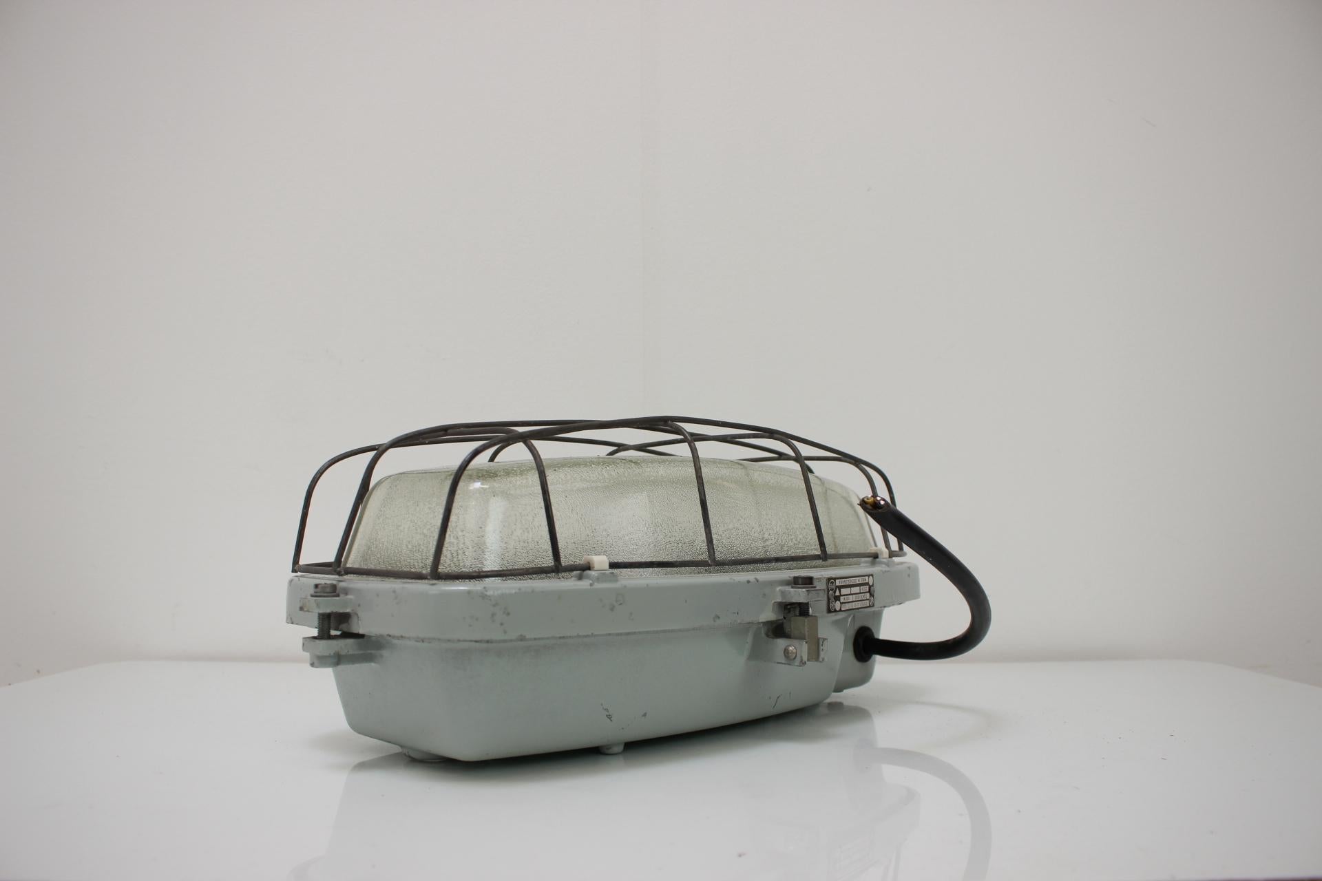 Vintage Industrial Ceiling Lamp Typ 511 32 01, Czechoslovakia, 1960's For Sale 4