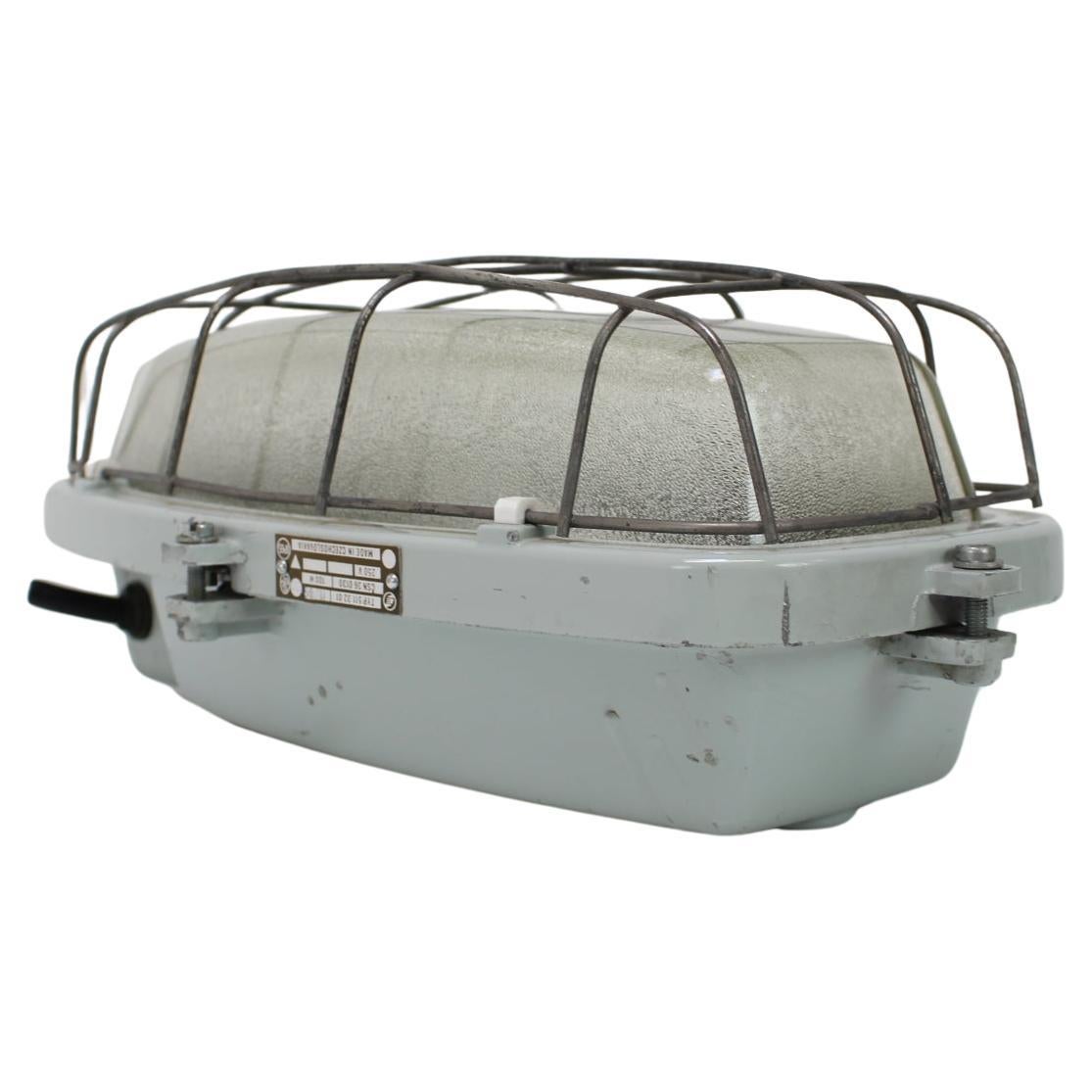 Vintage Industrial Ceiling Lamp Typ 511 32 01, Czechoslovakia, 1960's For Sale