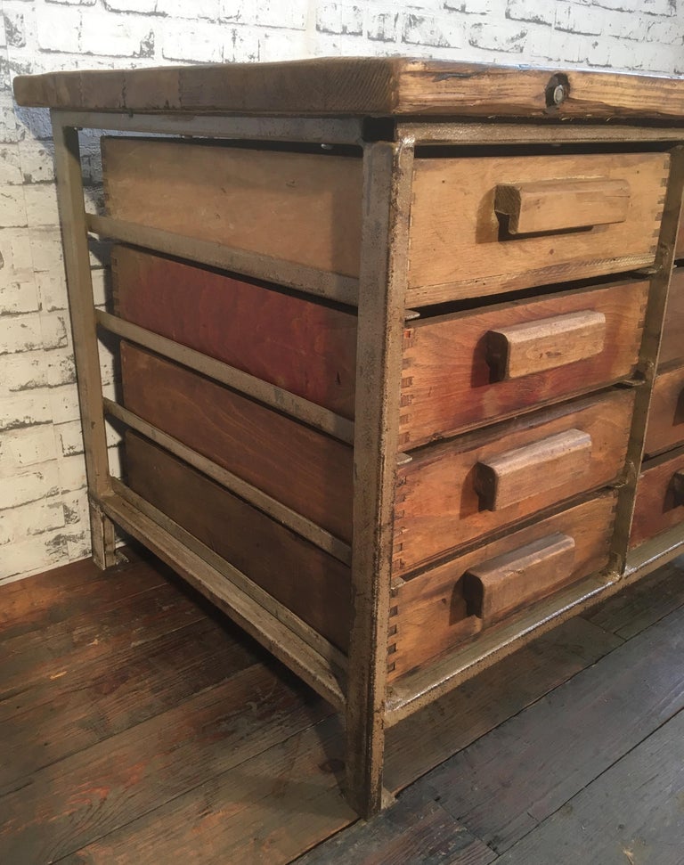 Vintage Industrial Chest Of Drawers 1950s For Sale At 1stdibs