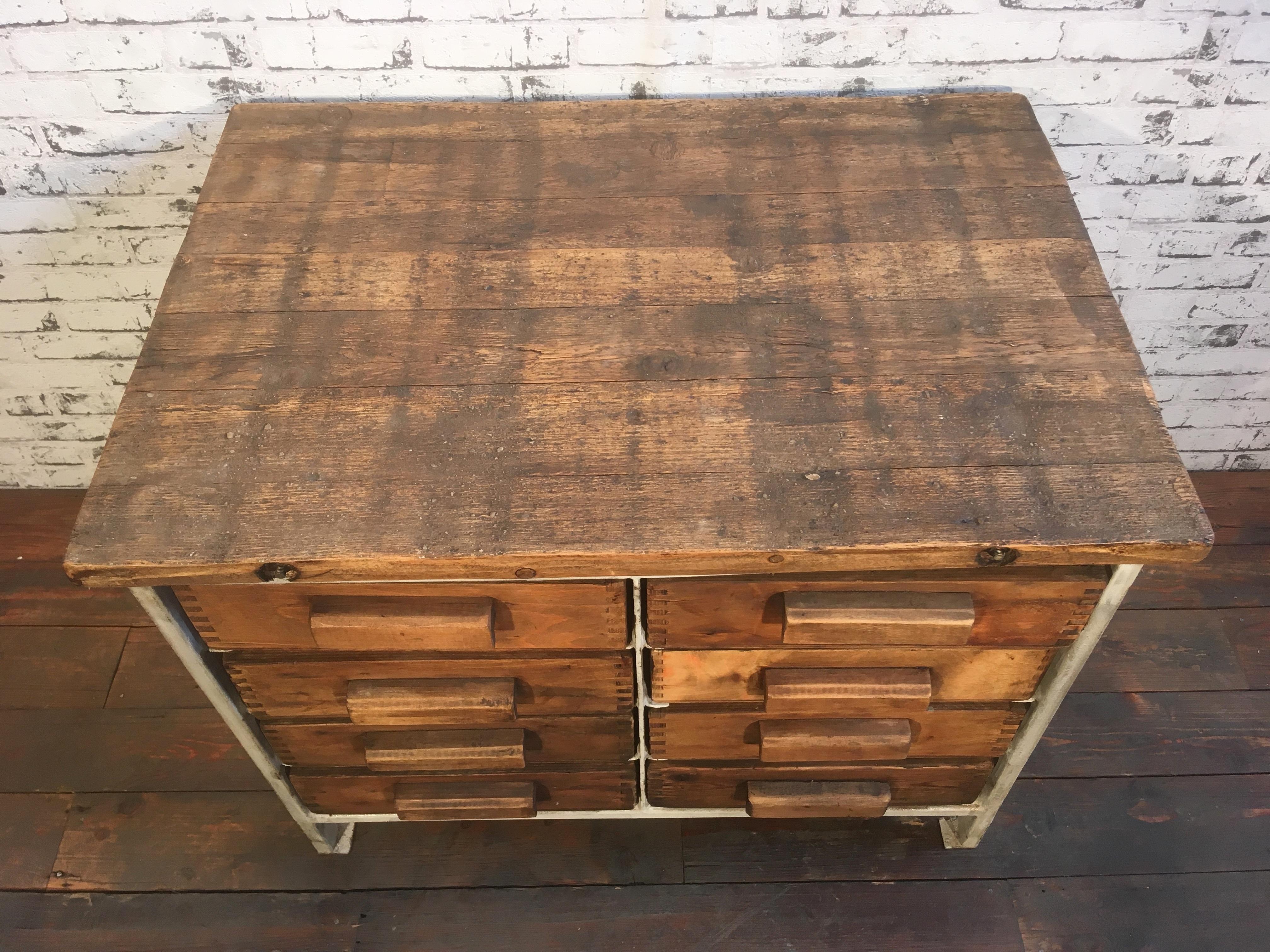 20th Century Vintage Industrial Chest of Drawers, 1950s