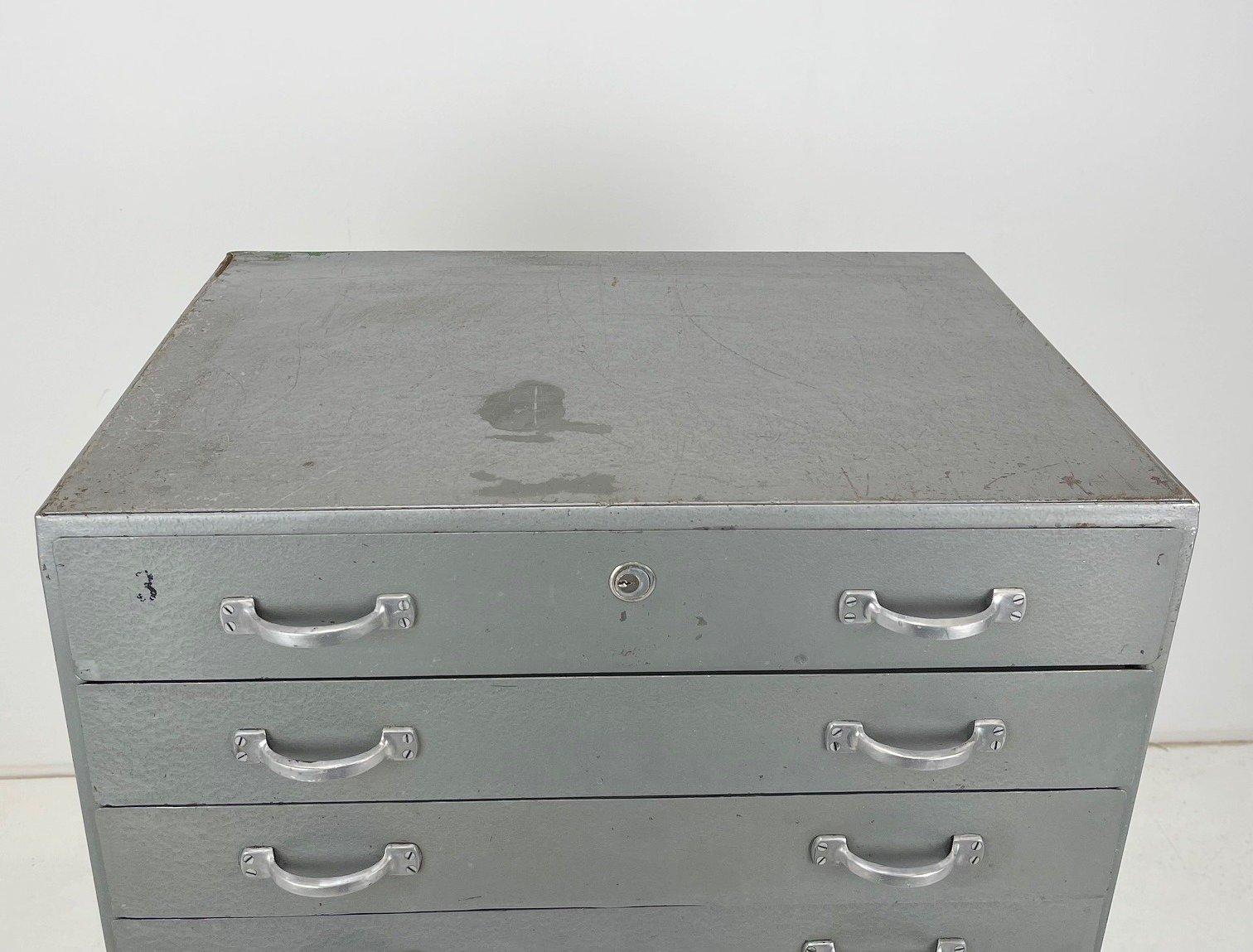 Vintage Industrial Heavy Chest of Drawers, 1950's 3