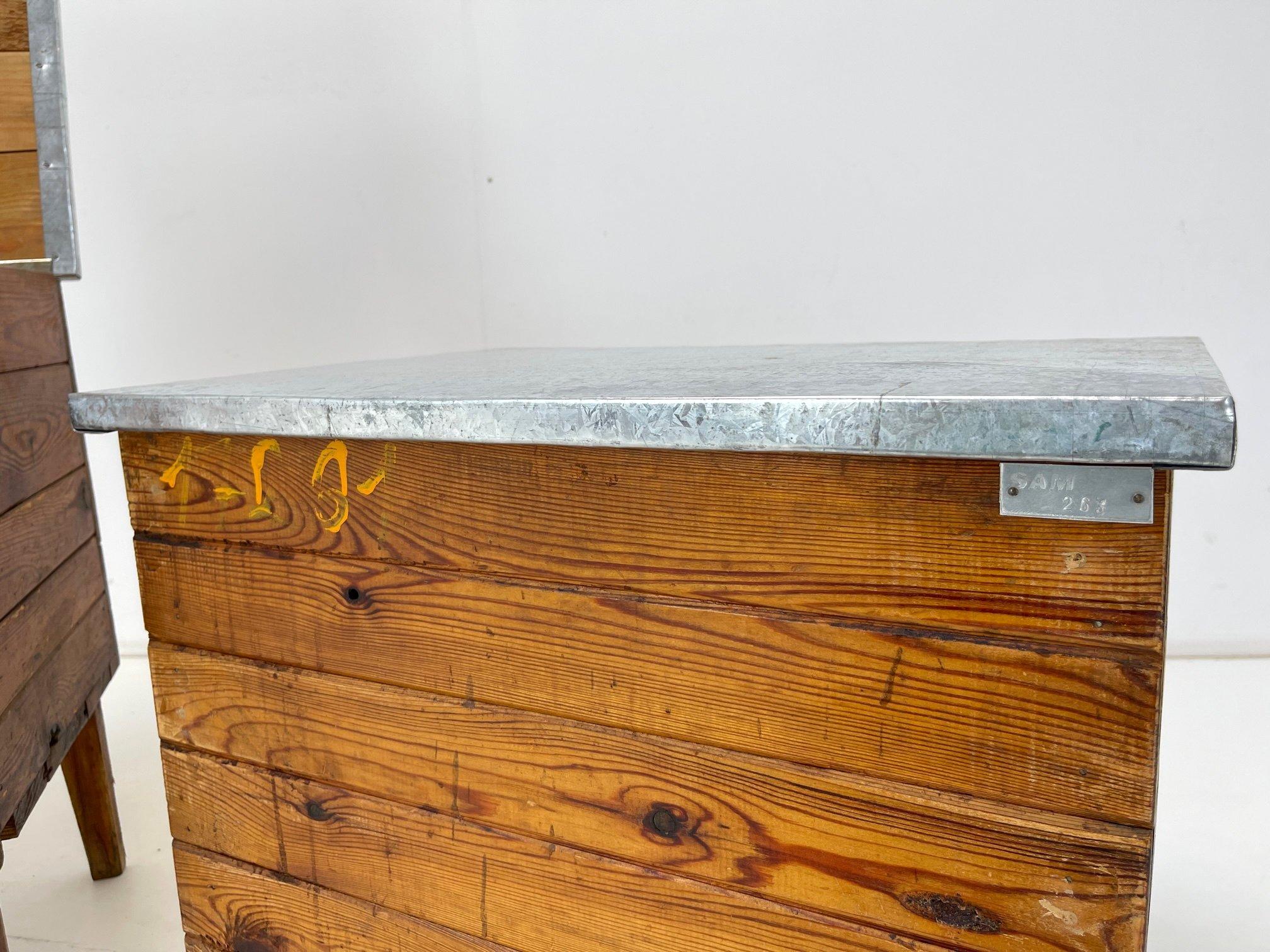 Vintage Industrial Chests or Nightstands, 1950's For Sale 1