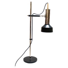 Vintage Industrial Chrome and Black Articulating Task Lamp
