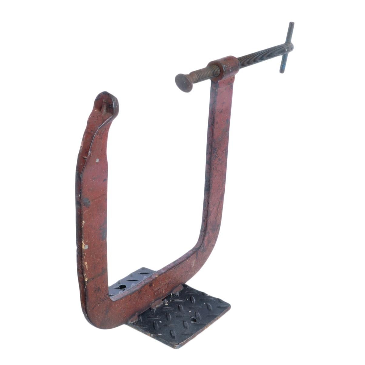 Rustic Vintage Industrial Clamp For Sale