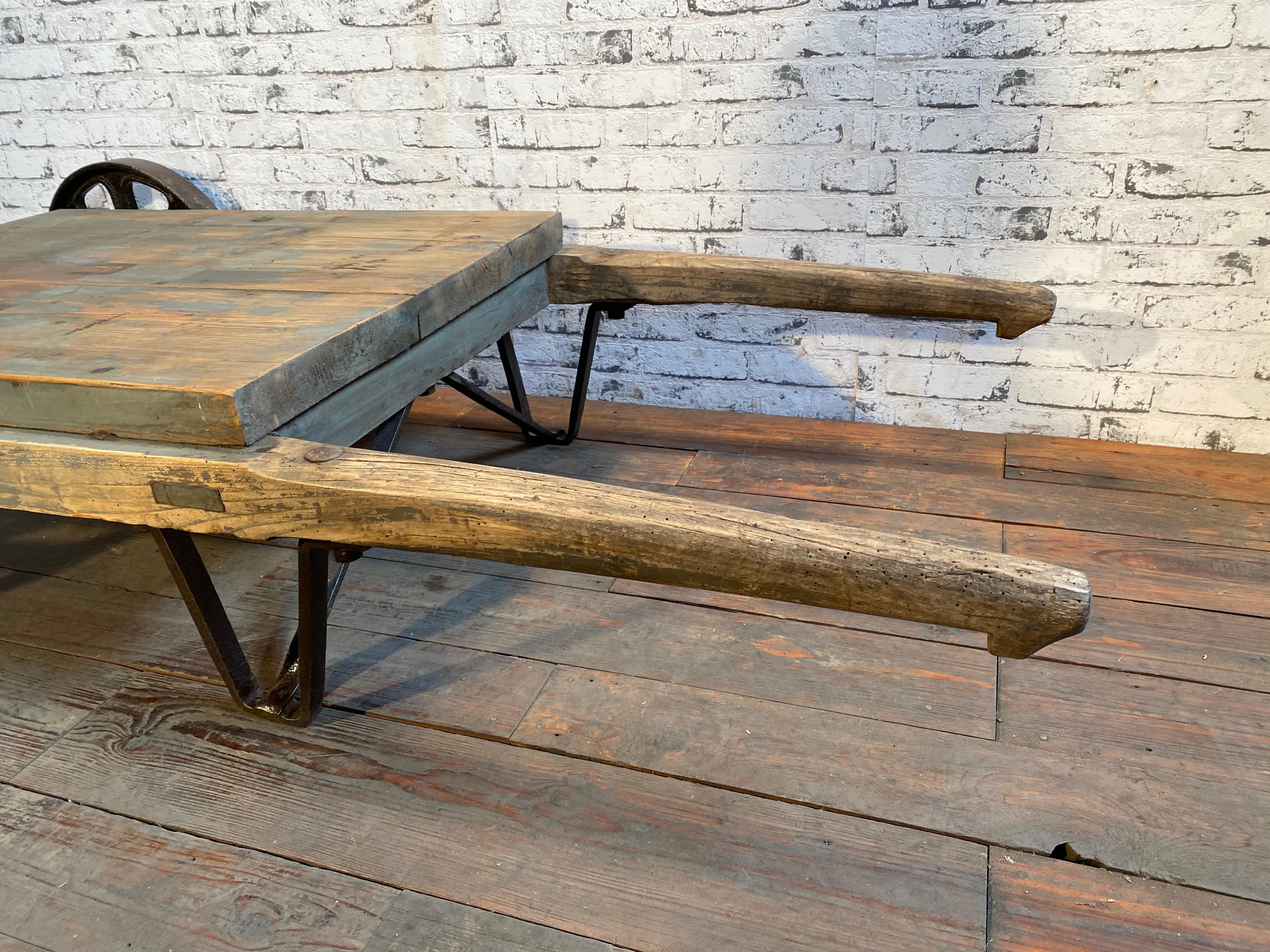 European Vintage Industrial Coffee Table, 1950s