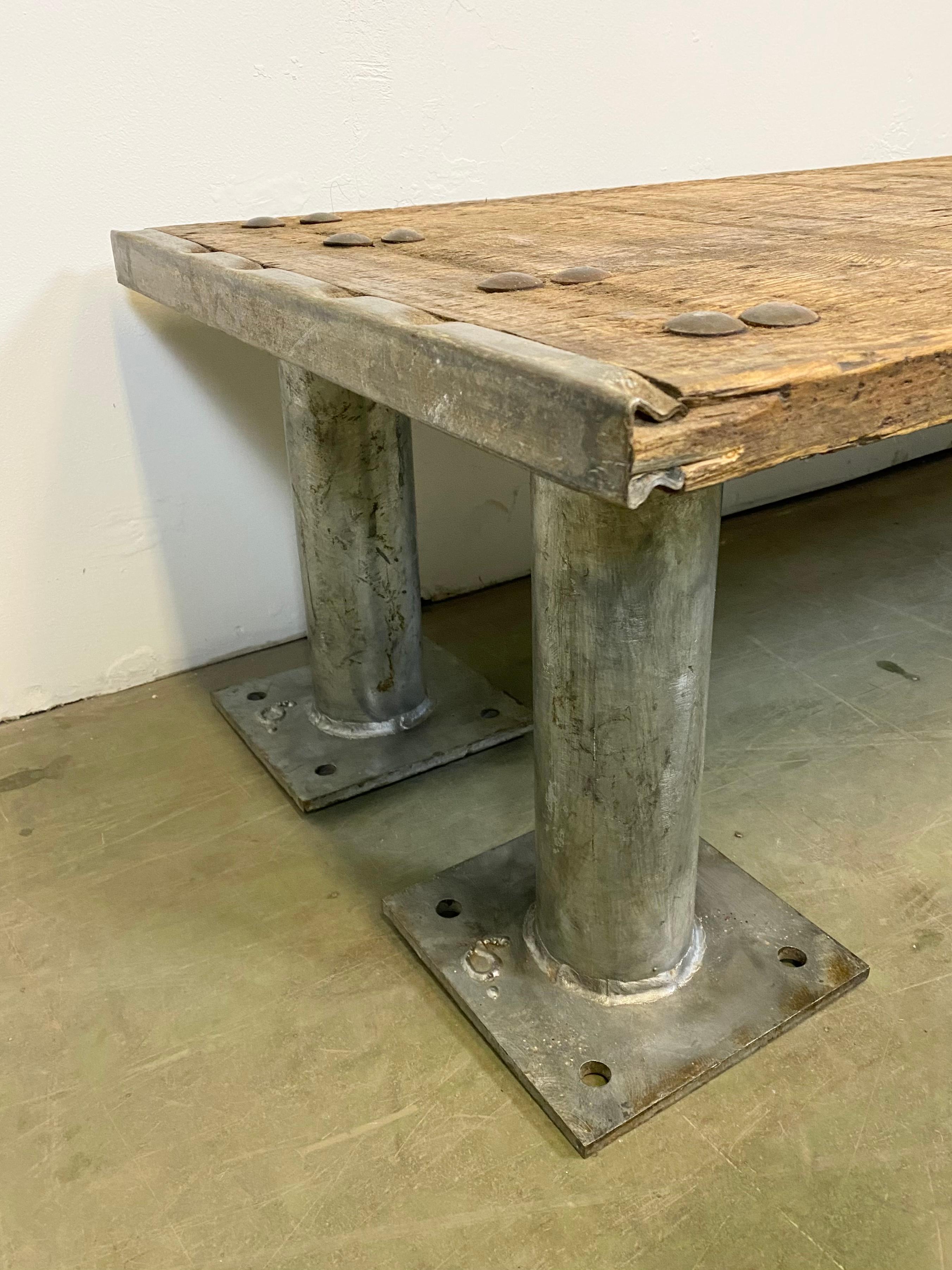 Vintage Industrial Coffee Table For Sale 1