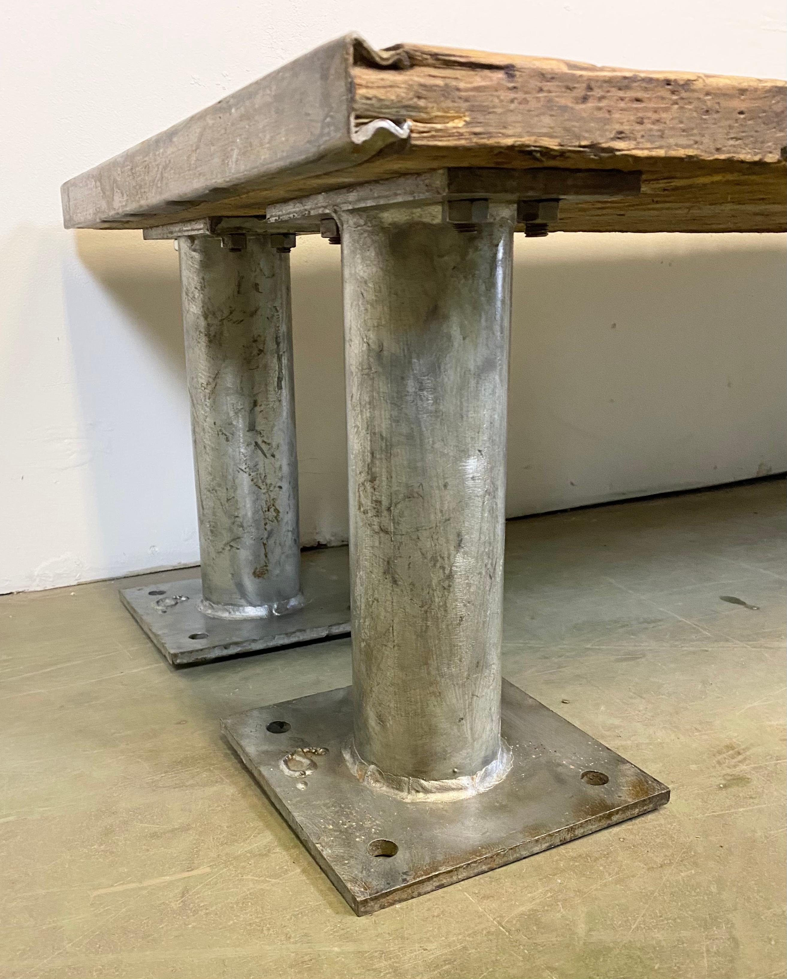 Vintage Industrial Coffee Table For Sale 2