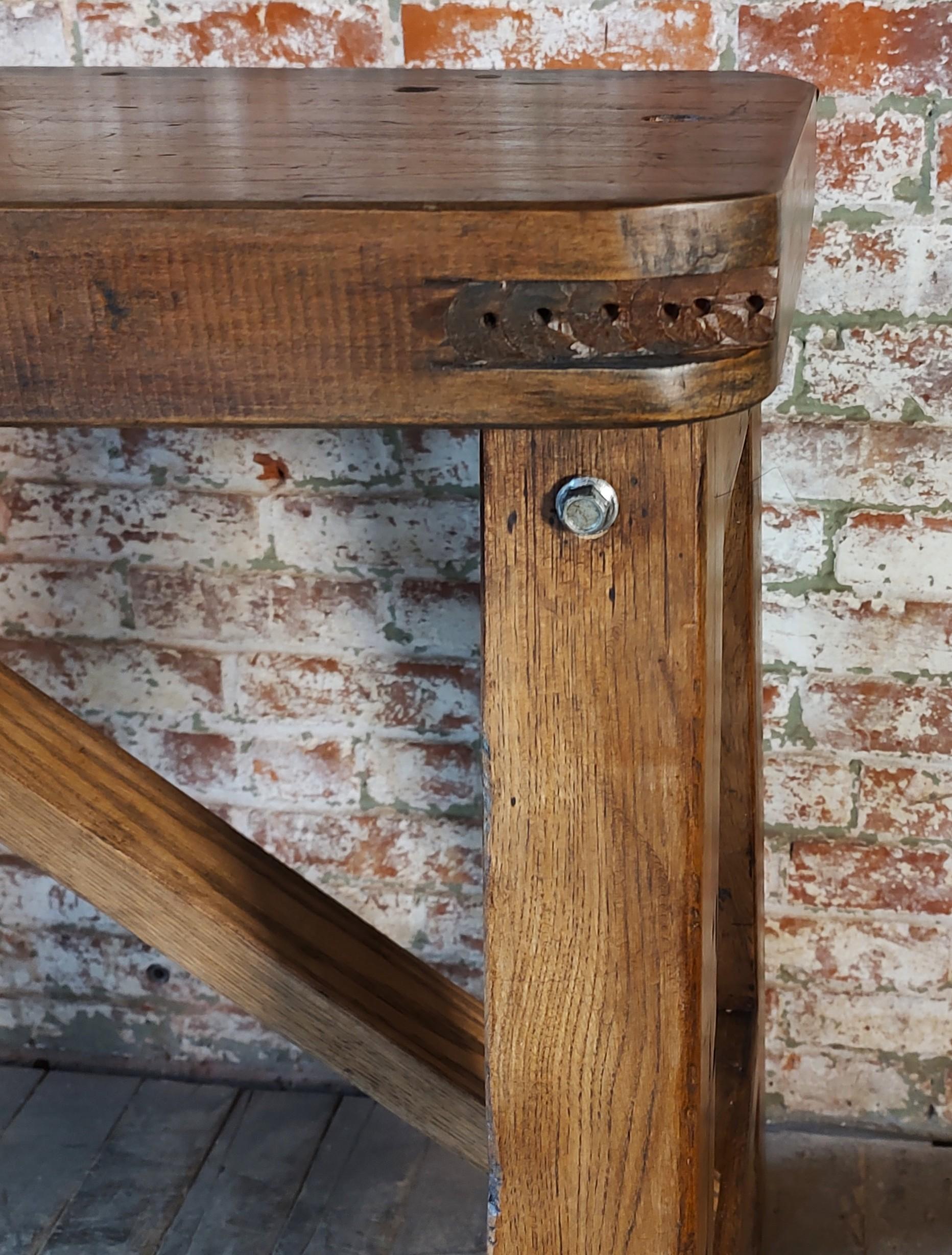 Vintage Industrial Console / Display Table For Sale 8