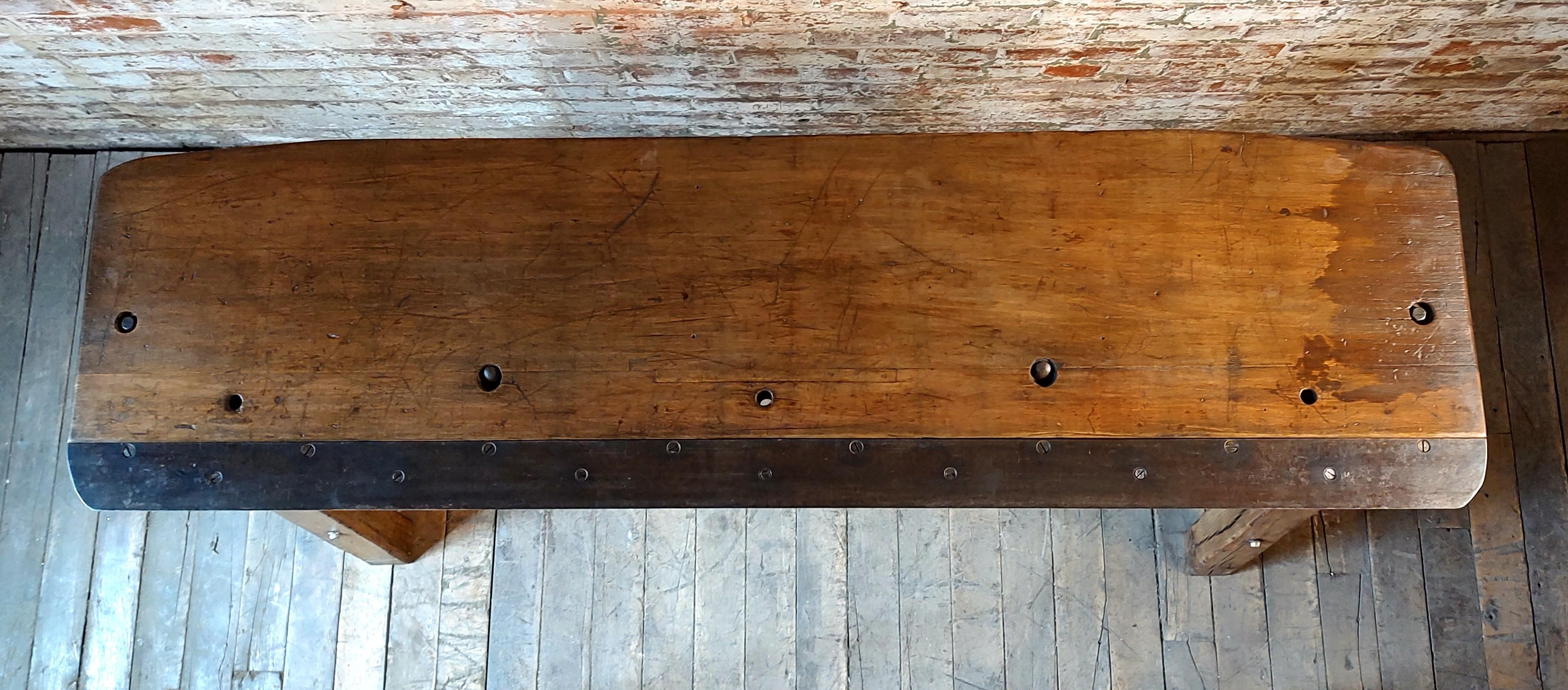 Vintage Industrial Console / Display Table For Sale 2