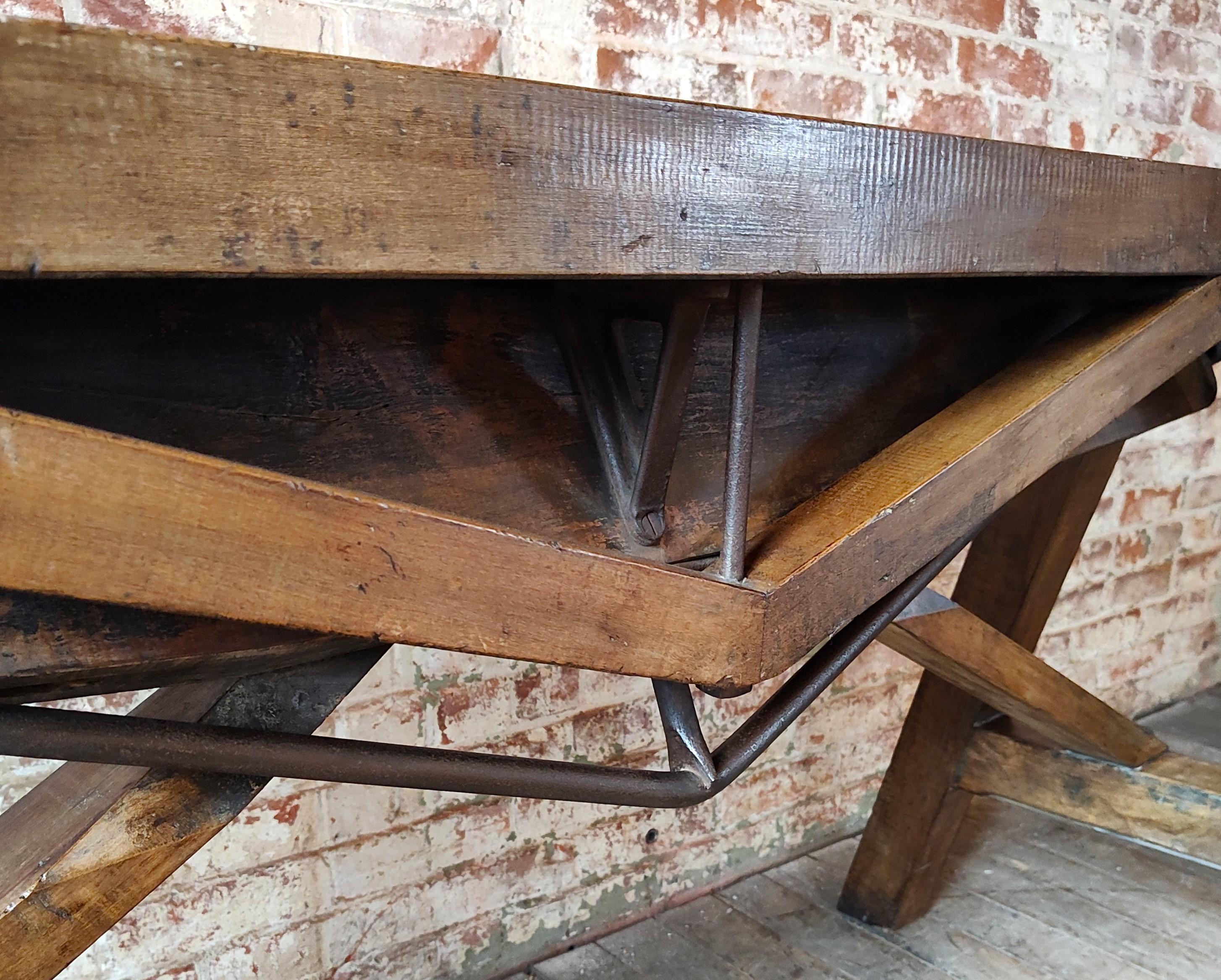 Vintage Industrial Console / Sofa Table For Sale 4