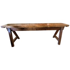 Vintage Industrial Console Table