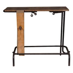 Vintage Industrial Console Table, France, 1940s