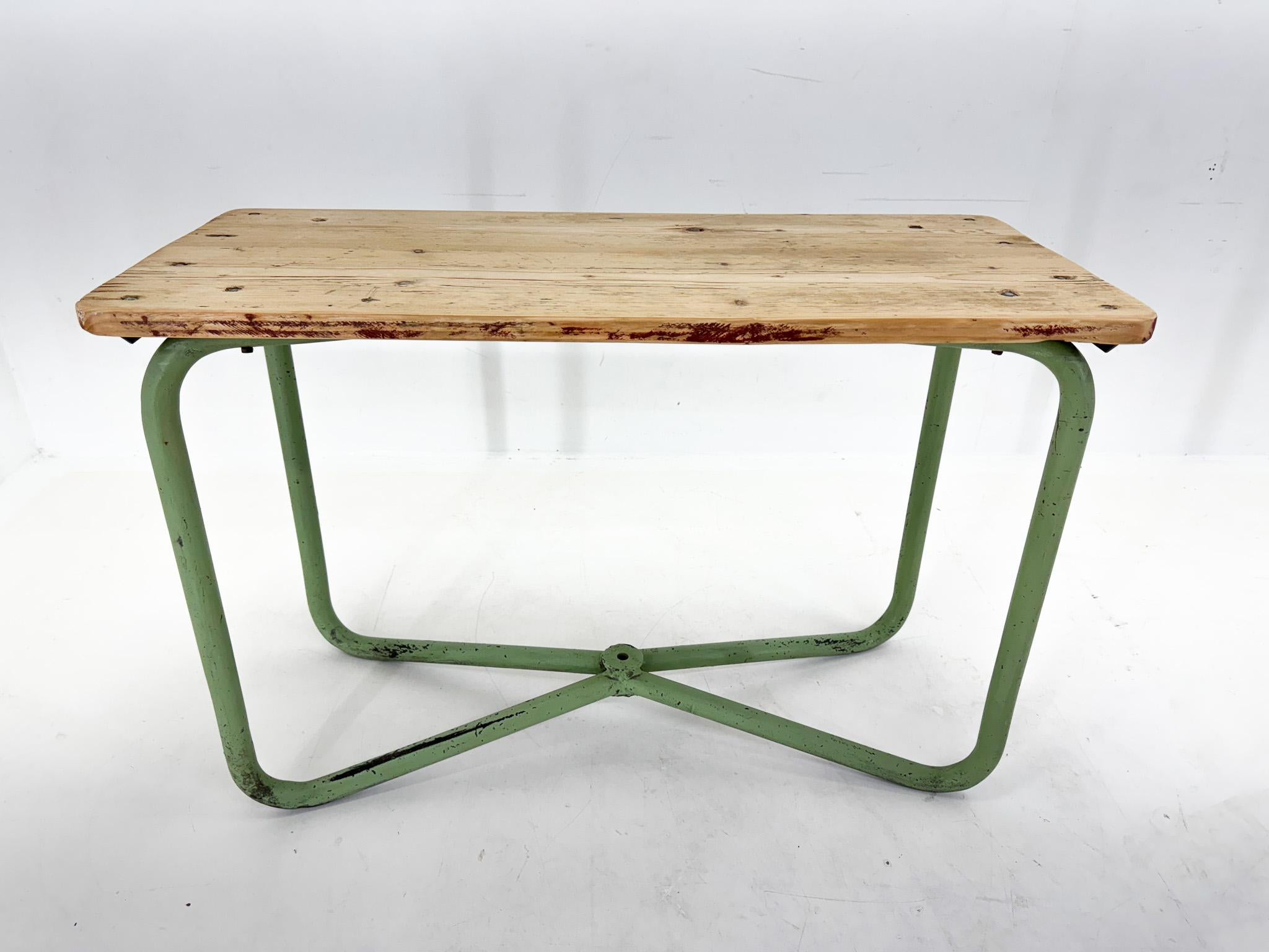 20th Century Vintage Industrial Console Table or Side Table, Czechoslovakia For Sale