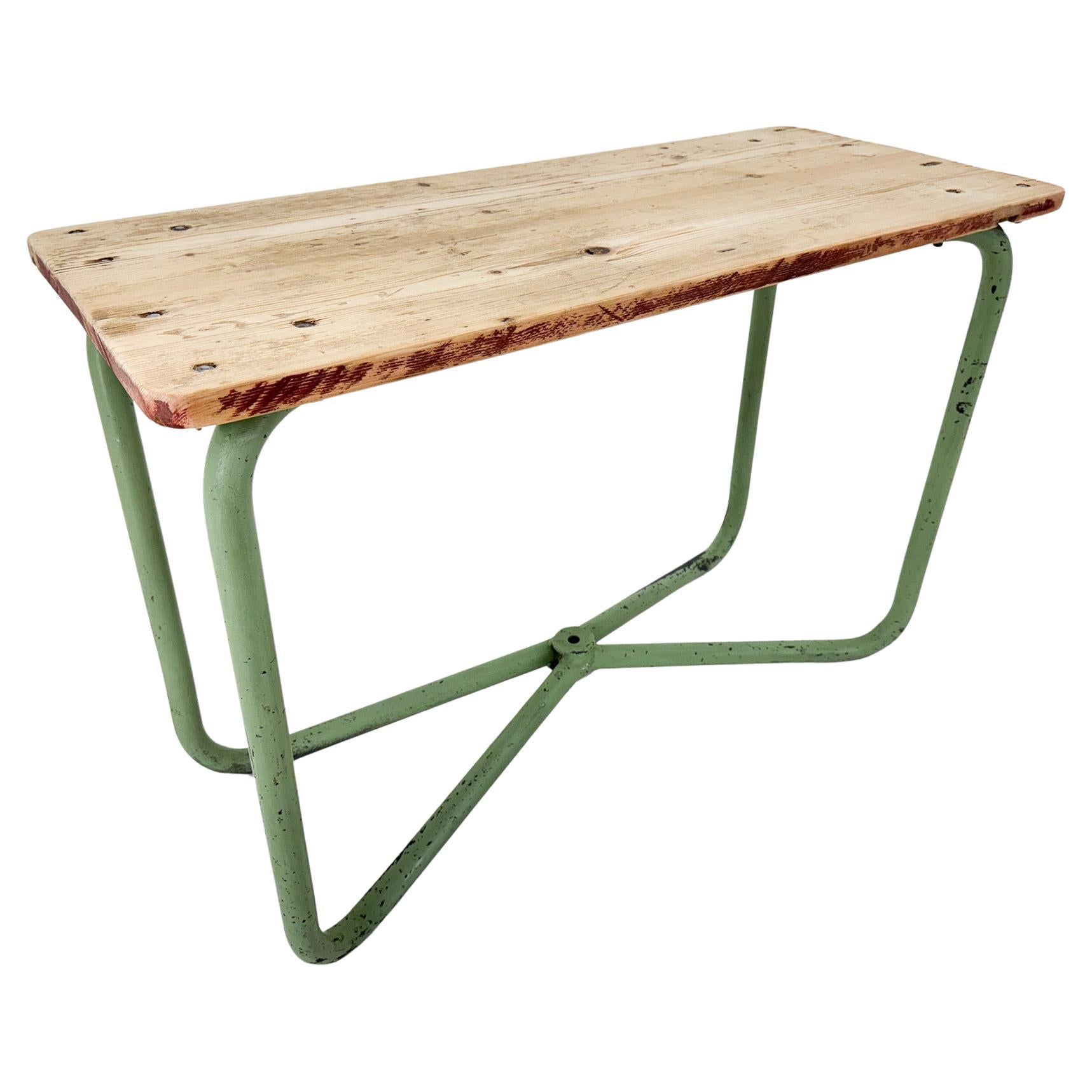 Console ou table d'appoint industrielle vintage, Tchécoslovaquie en vente