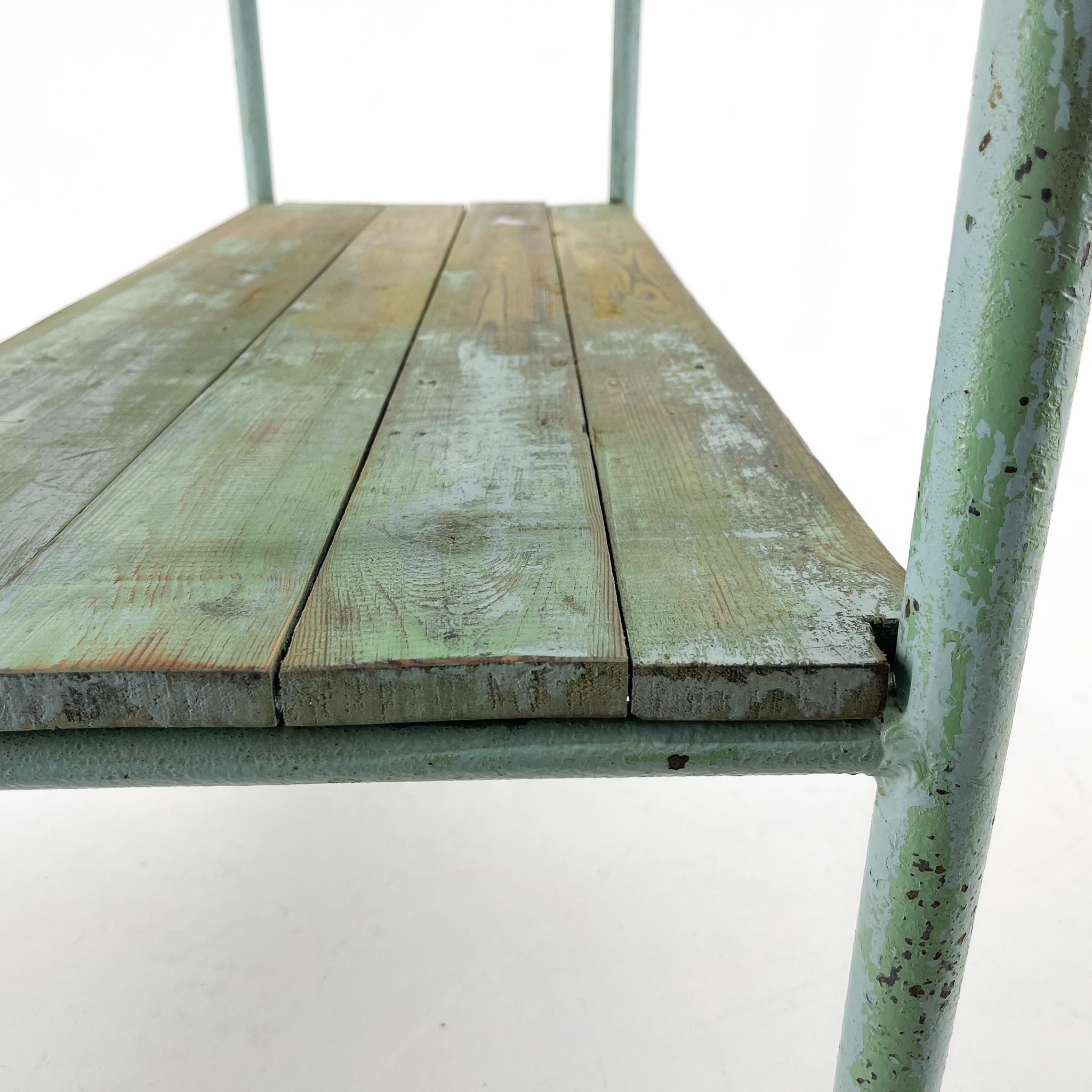 Vintage Industrial Console Table or Side Table with Original Paint For Sale 1