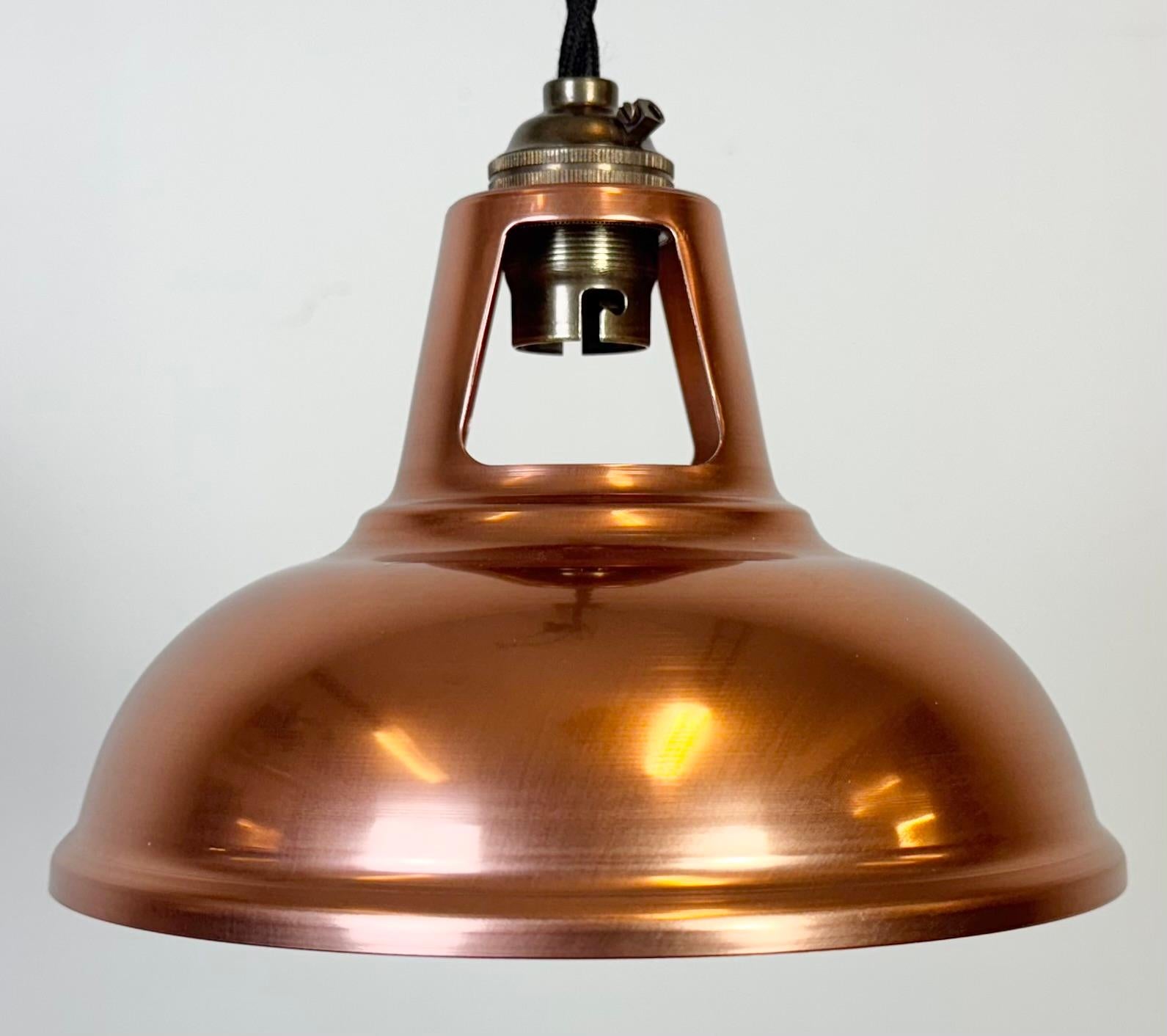 Industriale Lampada da soffitto industriale vintage in rame, anni 2000 in vendita