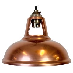 Vintage Industrial Copper Ceiling Lamp, 2000s