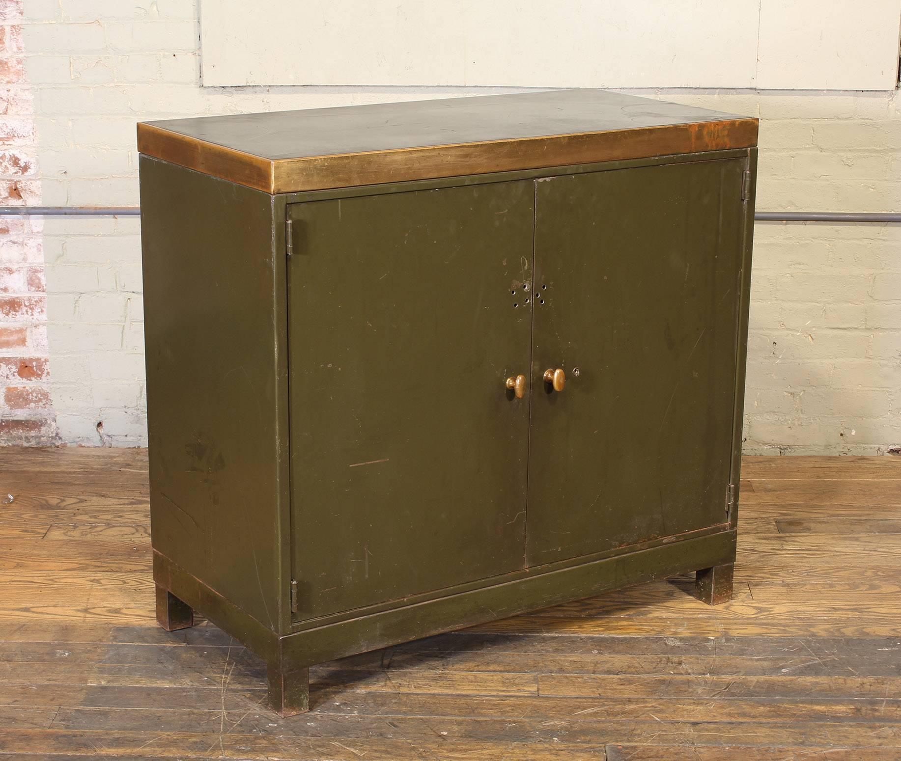 vintage industrial cabinet