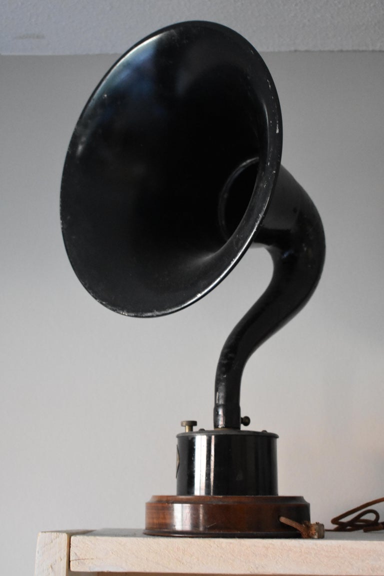 Vintage Industrial Decorative Horn Speaker, circa 1930 at 1stDibs