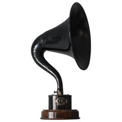 Vintage Industrial Decorative Horn Speaker, circa 1930