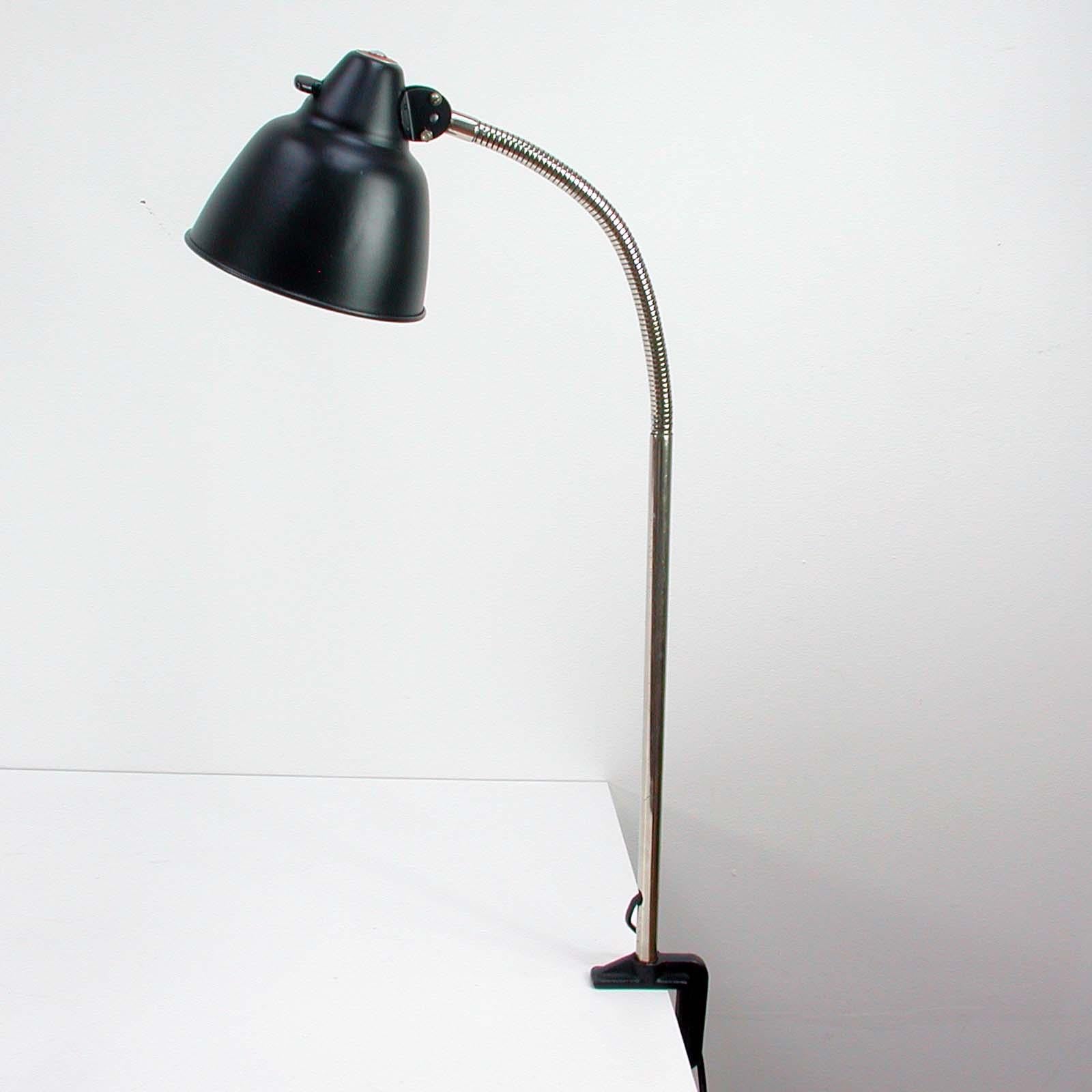 Mid-20th Century Vintage Industrial Desk Light from Helo Leuchten, Germany 1950s For Sale