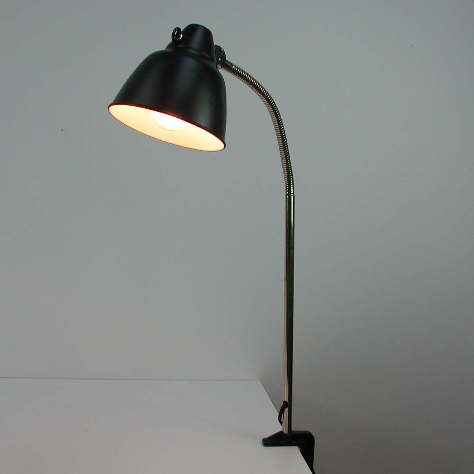 Lampe de bureau industrielle vintage de Helo Leuchten, Allemagne, années 1950 en vente 1