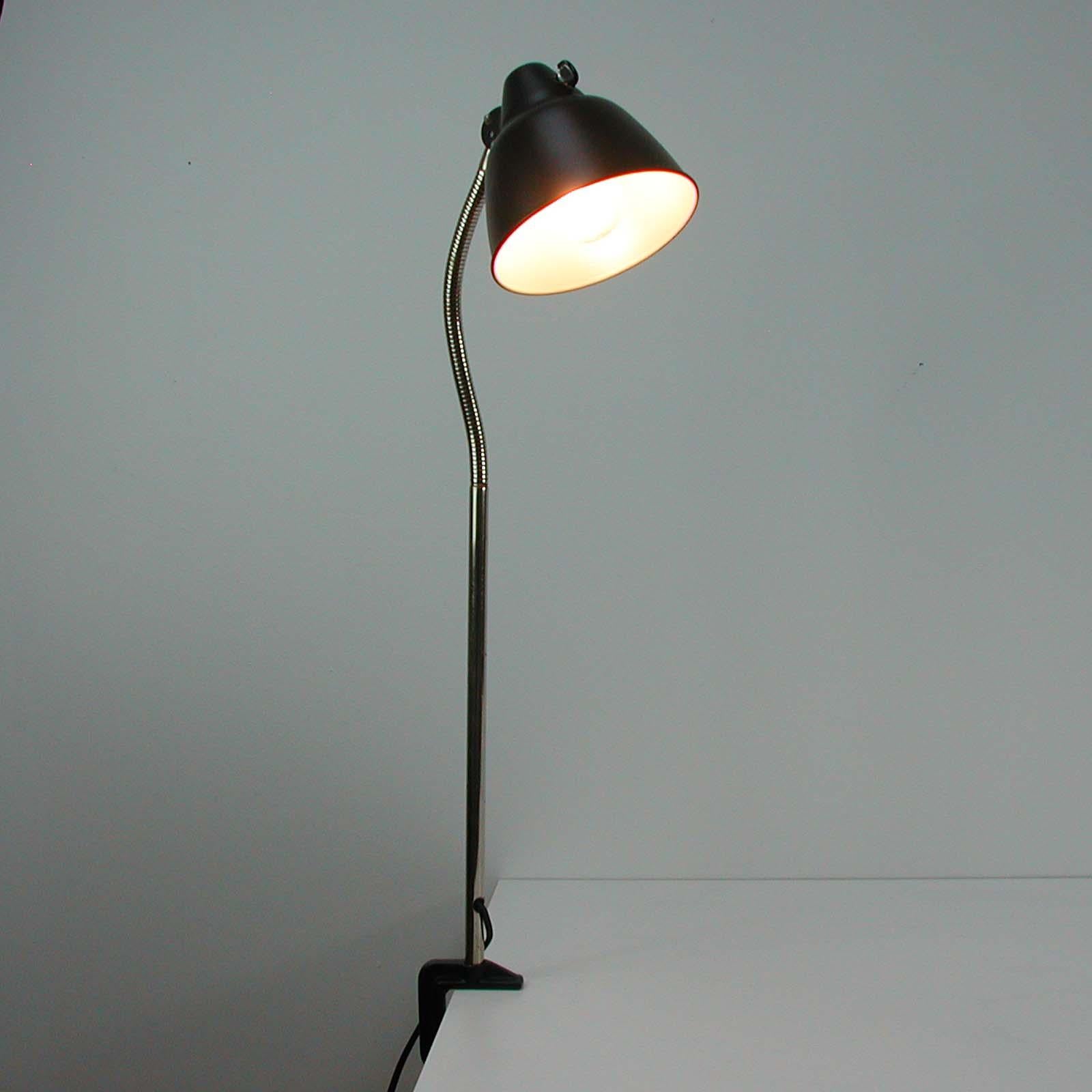 Lampe de bureau industrielle vintage de Helo Leuchten, Allemagne, années 1950 en vente 2