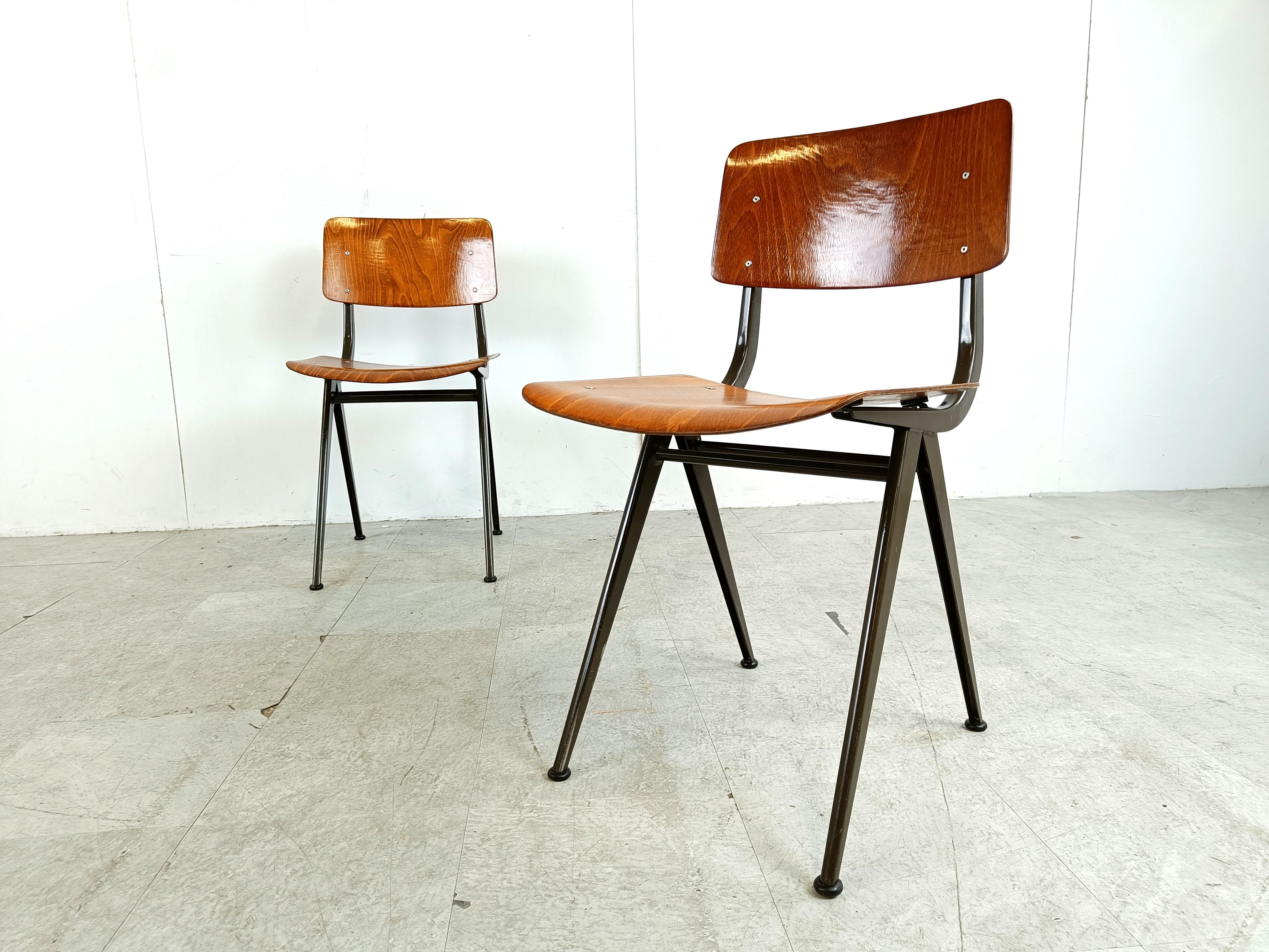 Vintage industrial dining chairs, 1960s 2