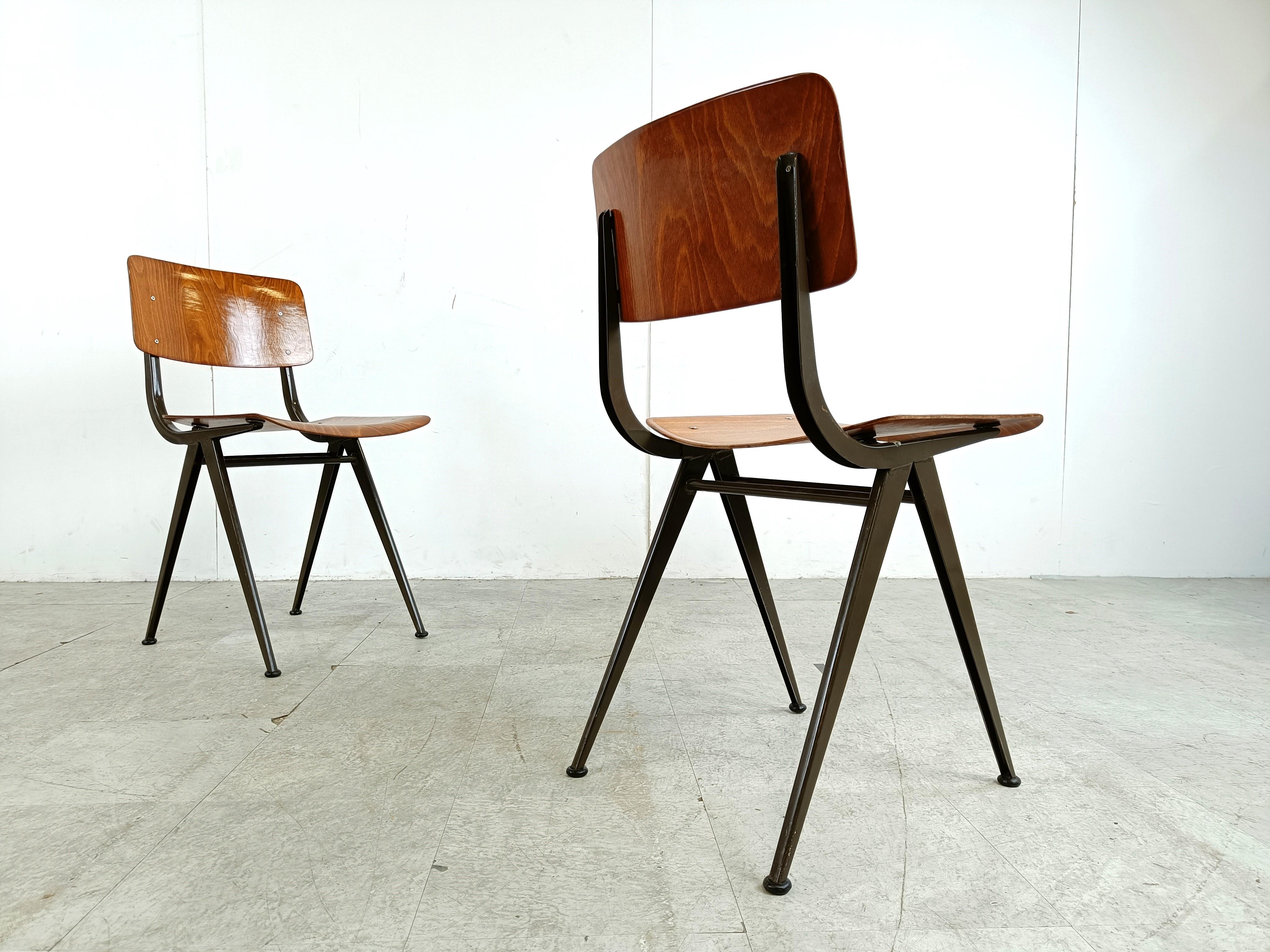 Vintage industrial dining chairs, 1960s 3