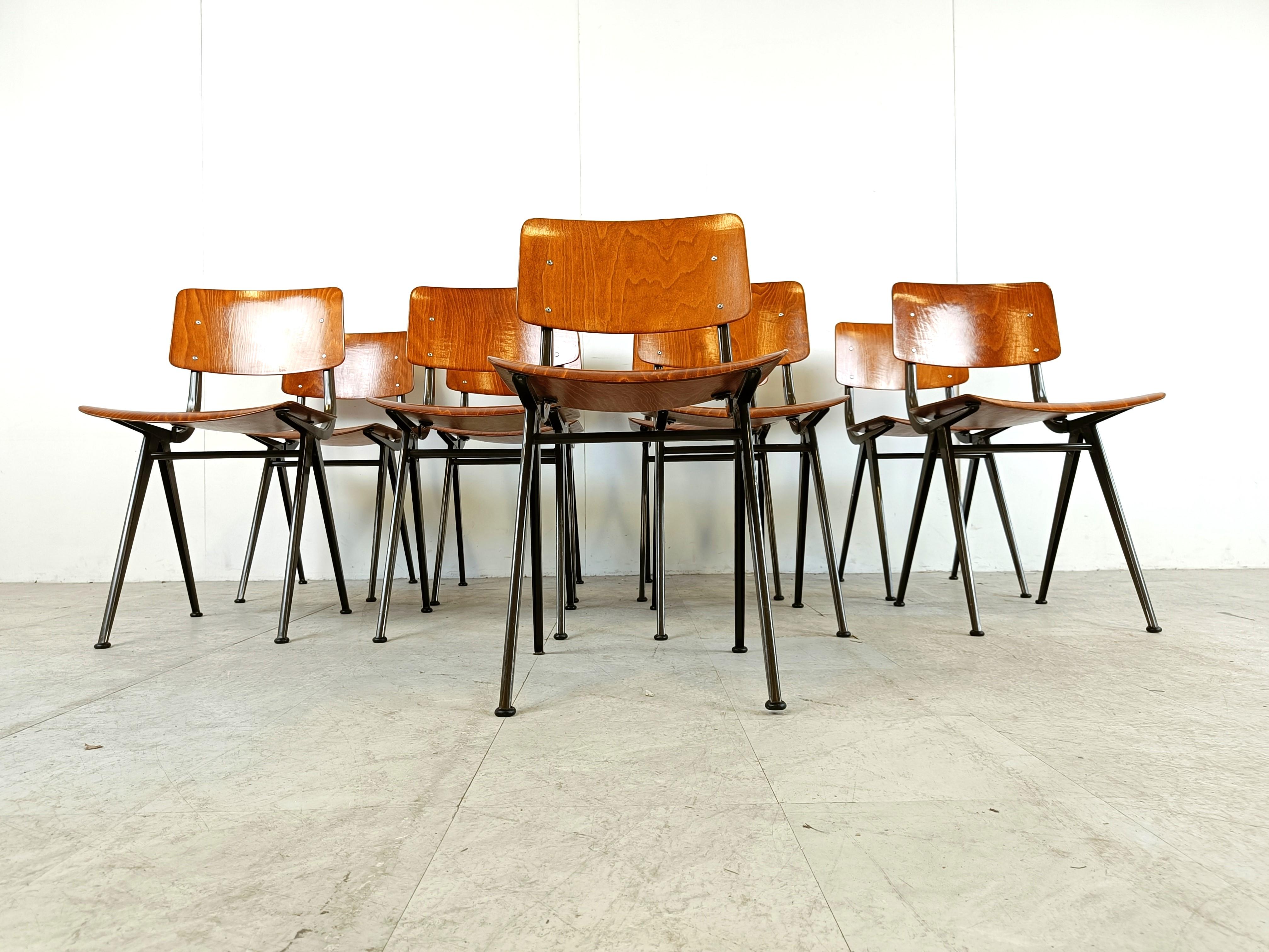 Mid-Century Modern Vintage industrial dining chairs, 1960s