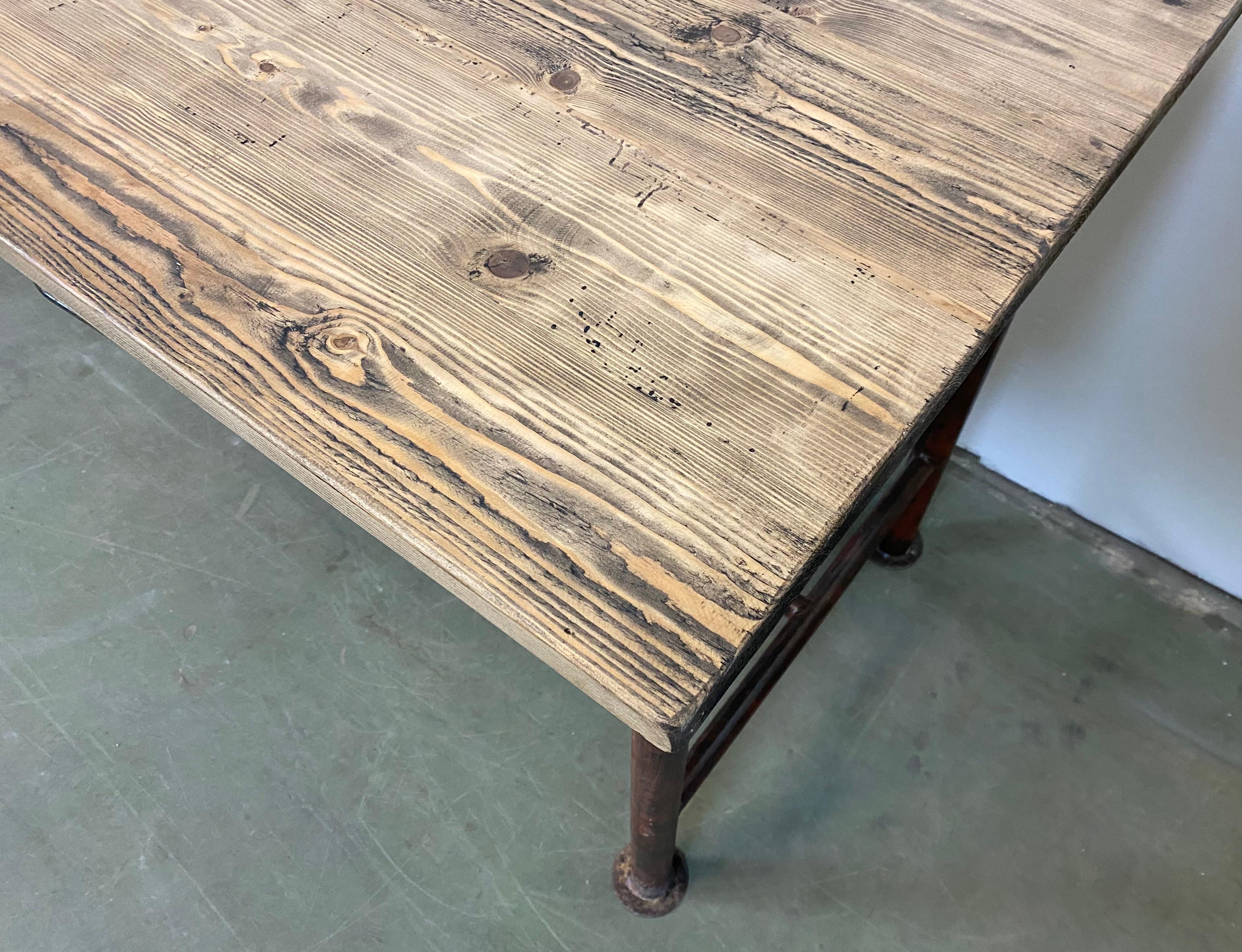 Vintage Industrial Dining Table with Drawers, 1960s at 1stDibs | dining ...