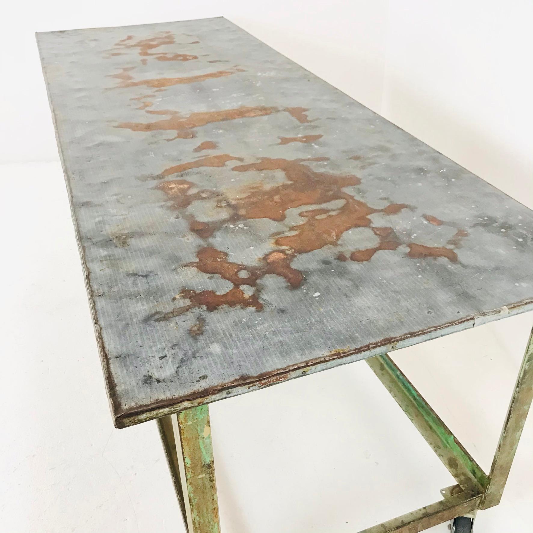 Vintage Industrial Display Table 1