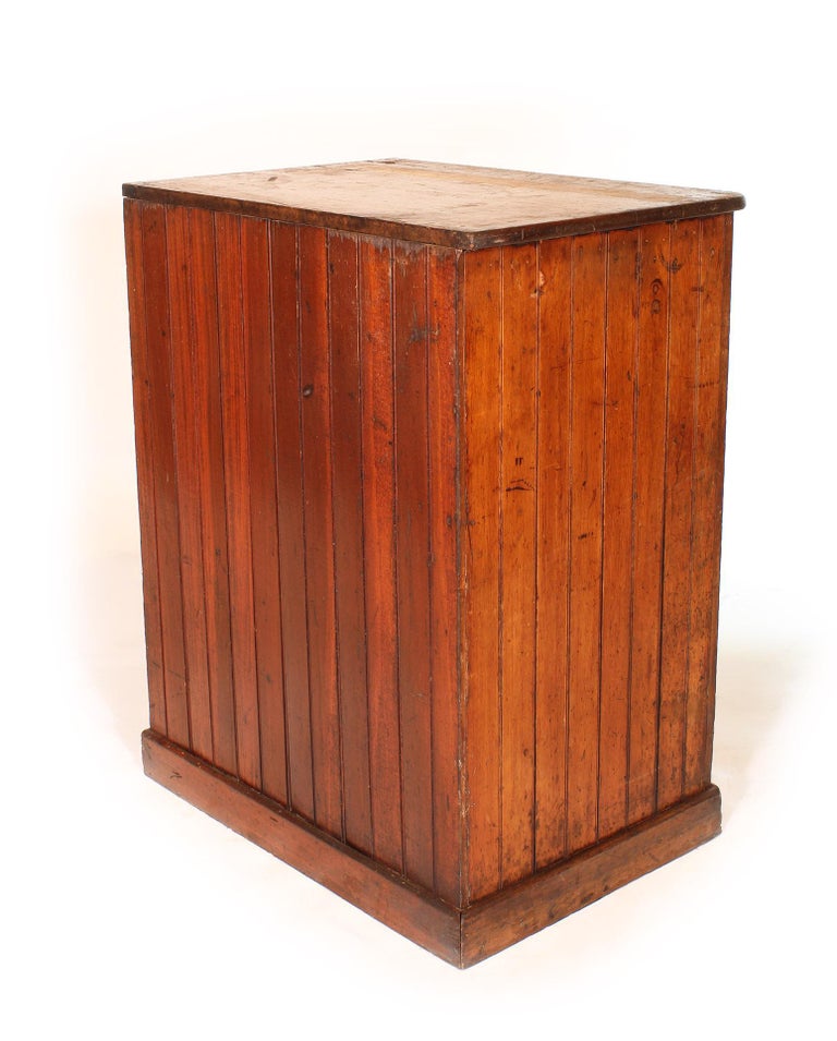 Vintage Industrial Distressed Wooden Flat File Factory ...