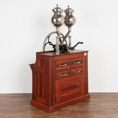 Vintage Industrial Double Coffee Mill, Copenhagen Denmark circa 1920-40