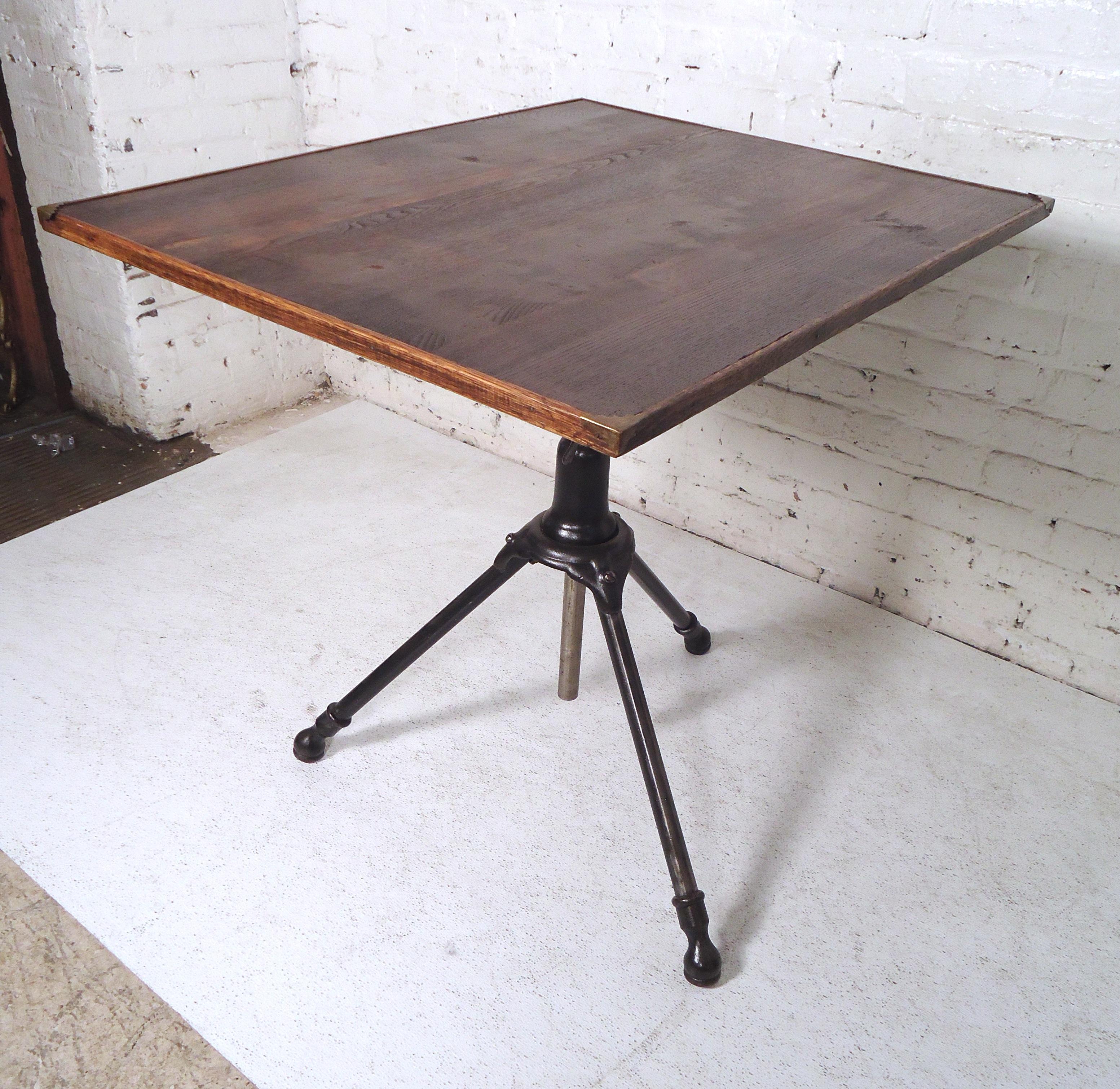 Vintage Industrial Drafting/Dining Table 6